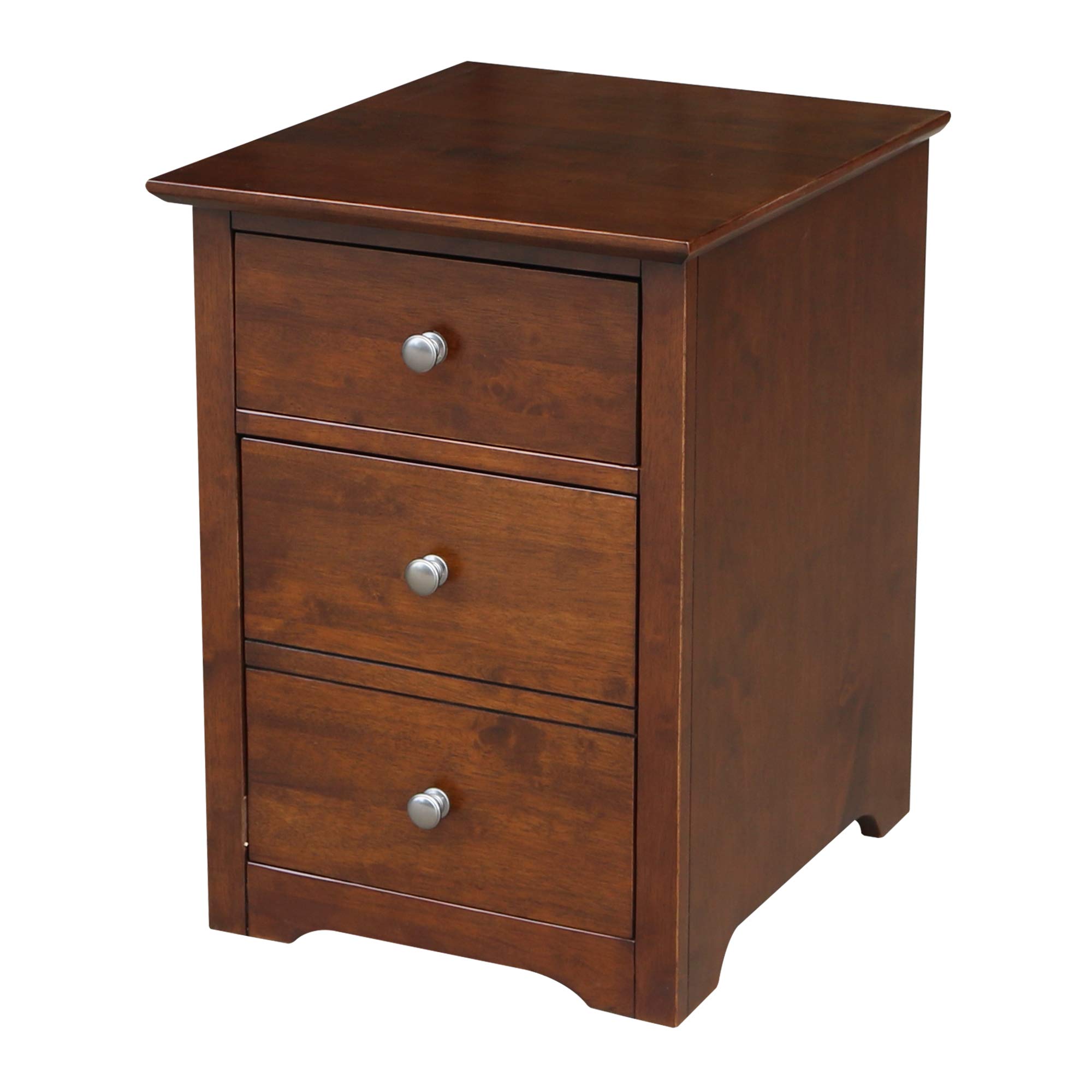 International Concepts 2-Drawer File Cabinet, Espresso Finish - Perfect for Home Office, Small Business & Document Organization