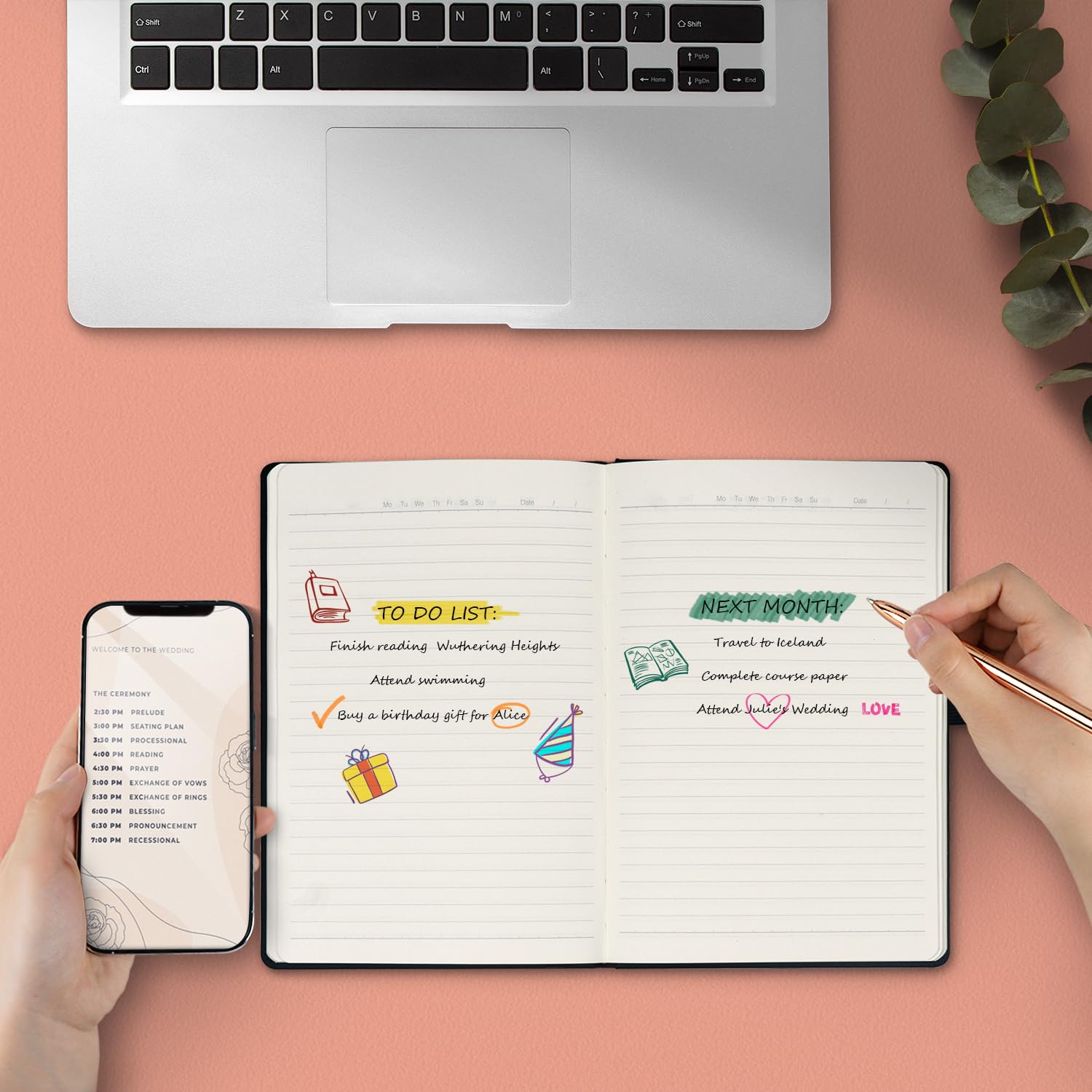 POPRUN 8 Pack Black Lined Journal Notebooks - A5 5.5 x 8.3 Inch Waterproof PU Leather Hardcover Notebook, 240 Pages College Ruled Writing Notepad for Business, School & Office Use - Perfect for Note Taking, Journaling & Daily Planning