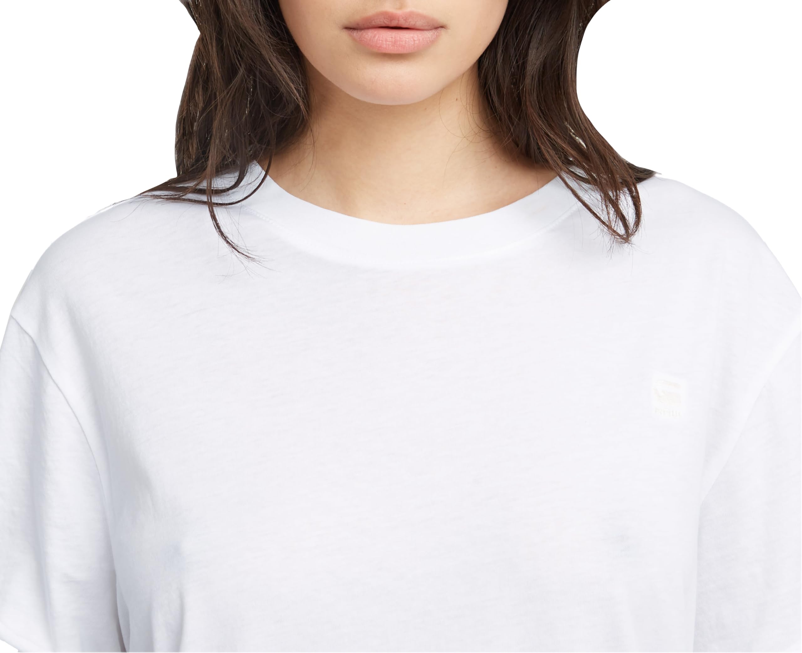 G-Star Raw Women's Lash Fem Loose Fit T-Shirt - XX-Large White Cotton Casual Tee for Everyday Wear, Street Style & Layering