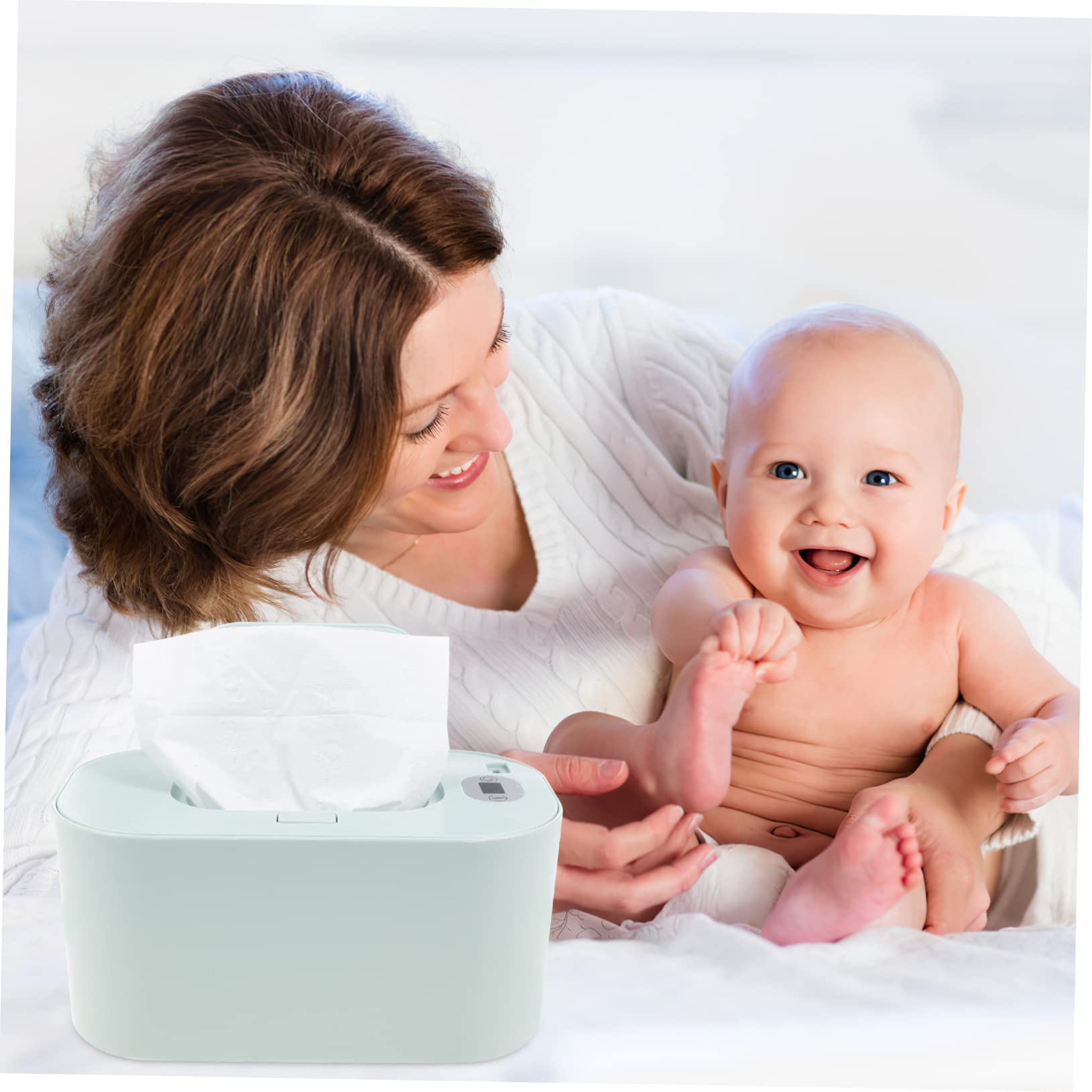 VICASKY USB Travel Baby Wipe Warmer - Large Capacity Portable Wipes Heater for Infants | Perfect for Diaper Changes, On-the-Go Parenting & Nursery Use