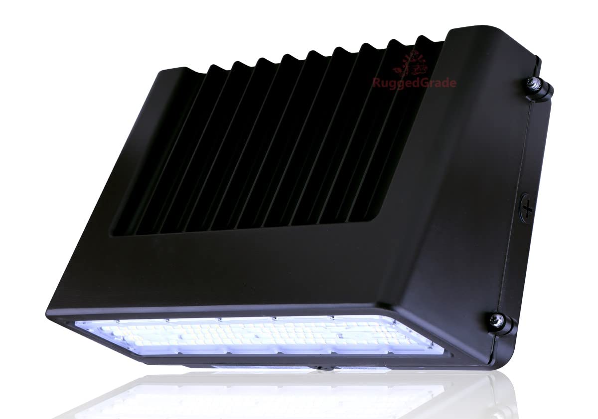 RuggedGrade 40W LED Wall Pack Light - Tucana II Series Full Cut Off - 5400 Lumens - 5000K Daylight White - Dark Sky Compliant Outdoor Lighting - Dimmable - Perfect for Parking Lots, Warehouses & Building Exteriors