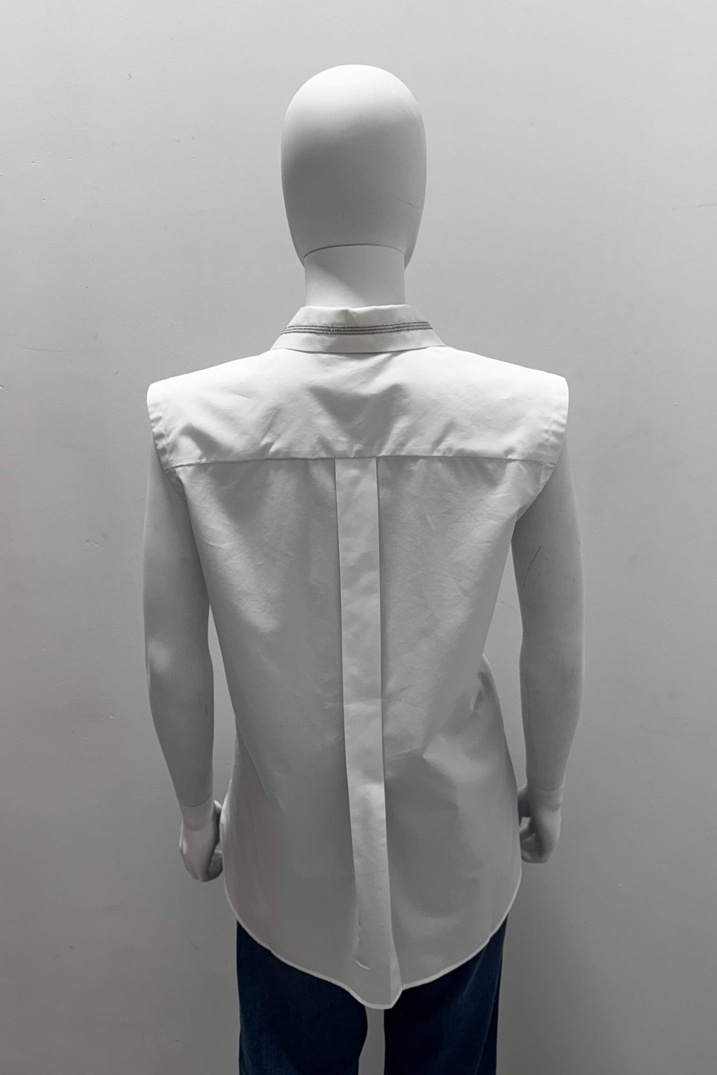 Stylish Button-Down Sleeveless Blouse for Women - Summer Casual & Office Wear