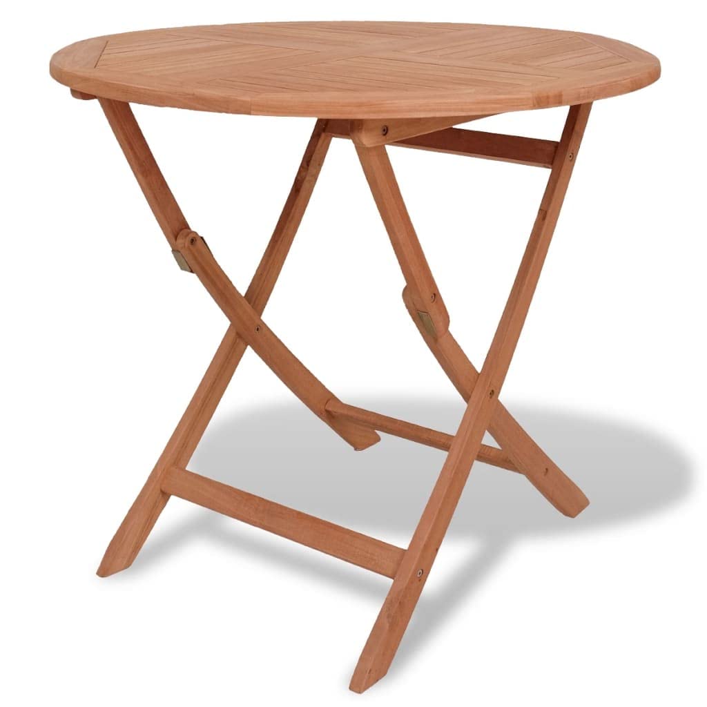 Solid Teak Wood Folding Patio Table - 33.5