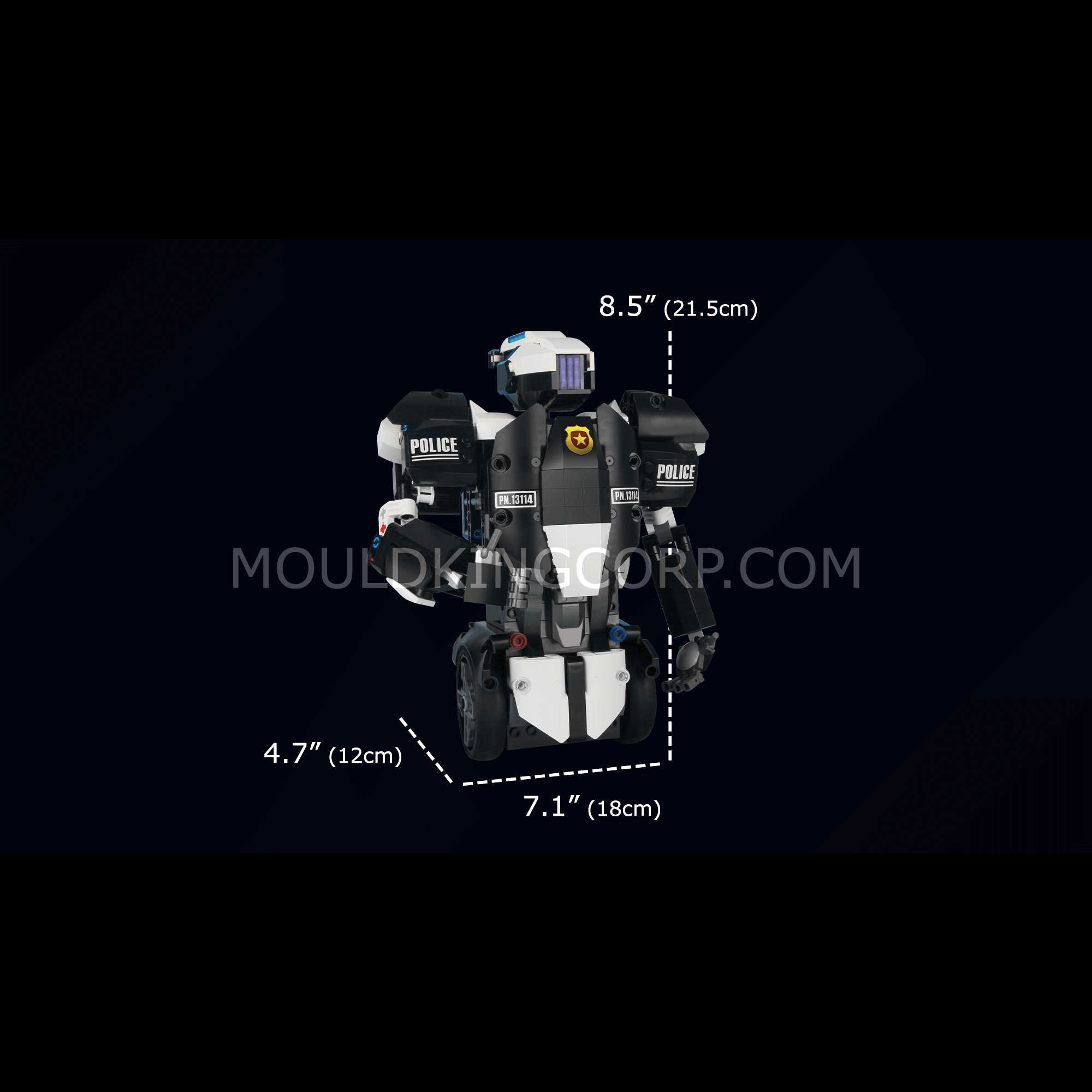 MOULD KING 13114 KAI Robot - Remote Control & Programmable STEM Building Toy Set for Kids | Educational Robotics Kit for Coding Learning & Creative Play | Perfect for Birthday Gifts & Classroom Activities