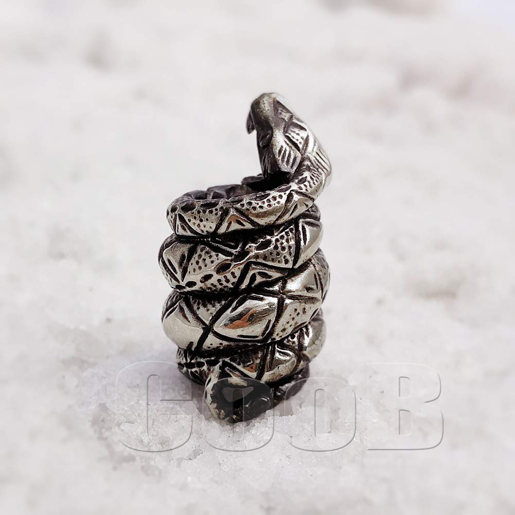 EDC Paracord Bead - Hand-Cast Metal Charm for Knives & Lanyards - Outdoor Survival Gear