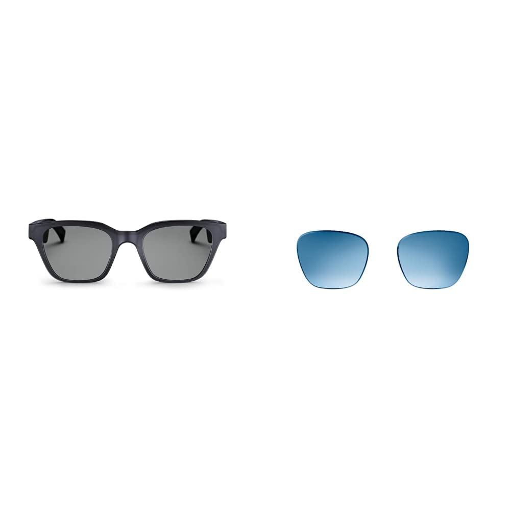 Bose Frames Alto Audio Sunglasses - Open Ear Bluetooth Headphones with Blue Gradient Lenses & Interchangeable Replacement Lenses - Stylish Wireless Glasses for Running, Cycling & Outdoor Activities