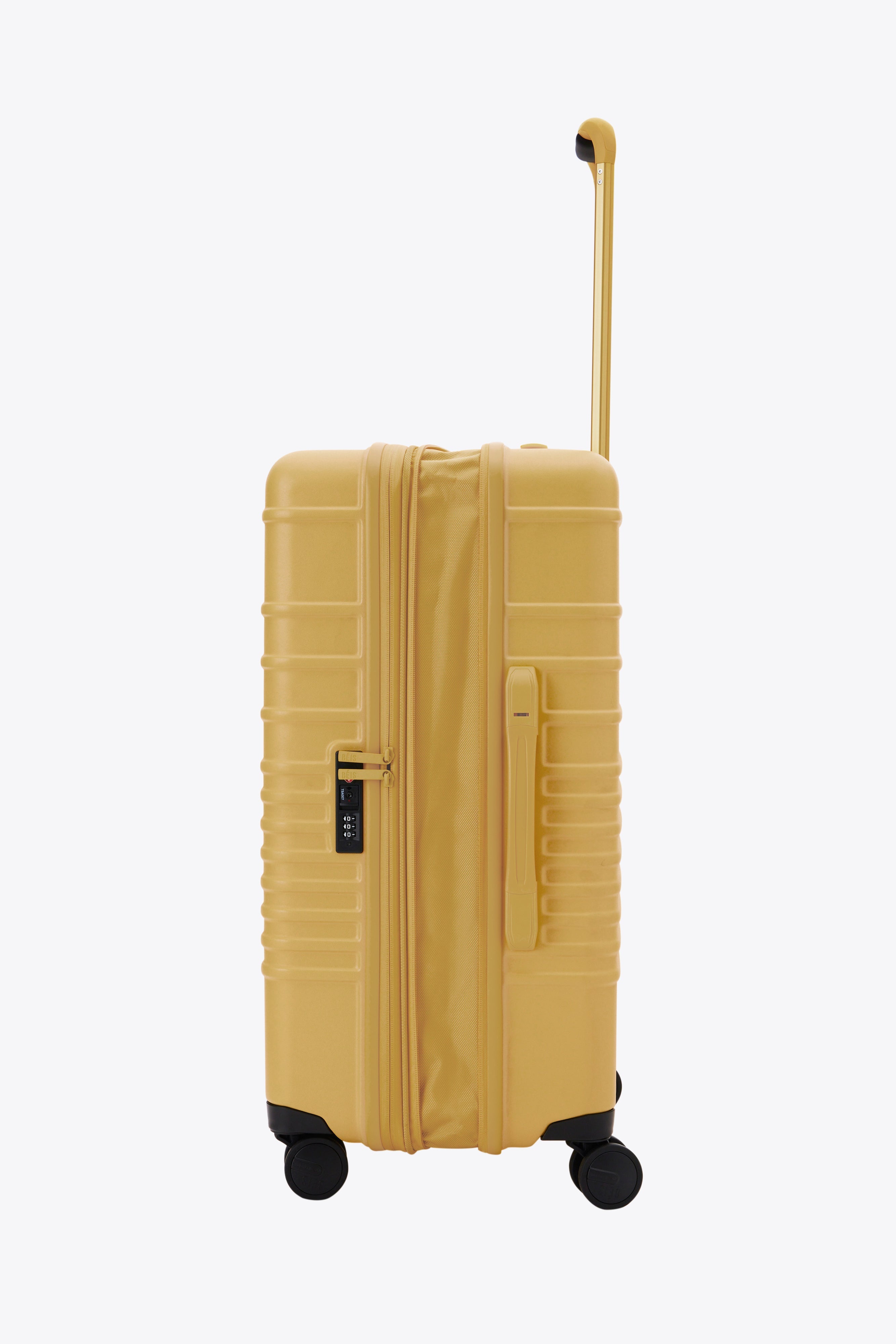 Honey Medium Check-In Roller Luggage - Lightweight Expandable Spinner Suitcase for Travel, Business Trips & Weekend Getaways