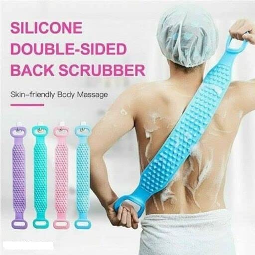ATW Silicone Body Scrubber - Dual-Sided Exfoliating Brush for Shower & Spa, Men & Women