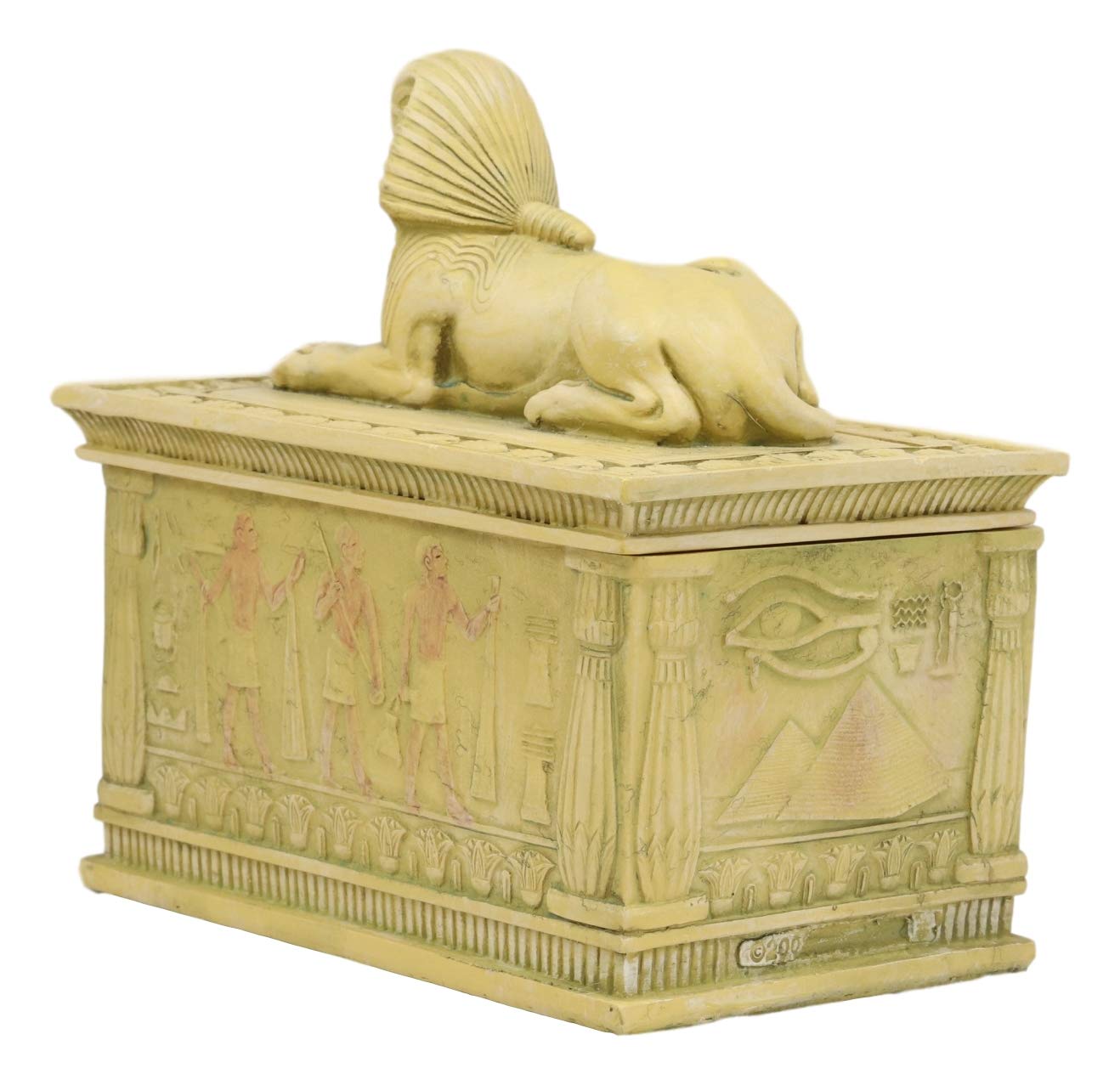 Ebros Egyptian Guardian Sphinx Jewelry Box - 4.25
