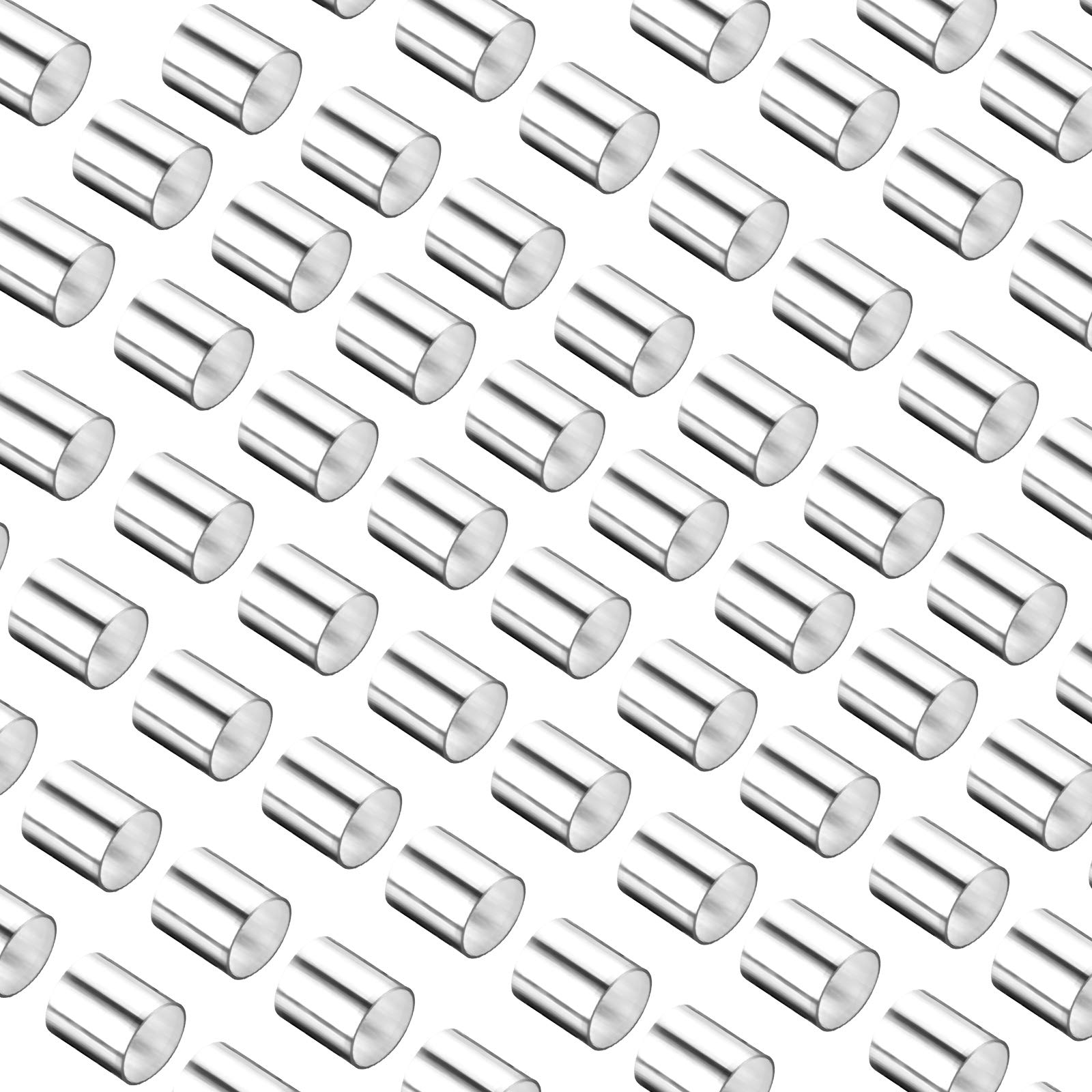 Silver Tube Crimp Beads 3mm - 400pcs Jewelry Making Supplies for Bracelets, Necklaces & DIY Crafts - End Stopper & Spacer Beads for Professional Jewelry Design