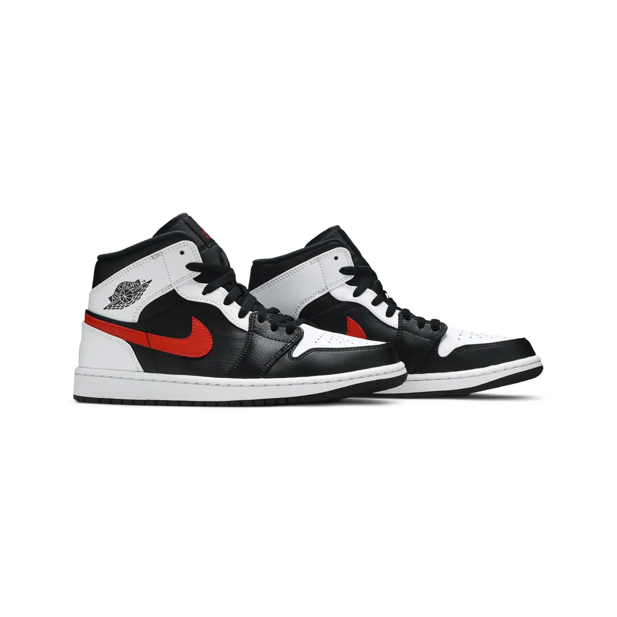 Air Jordan 1 Mid 'Chile Red' Basketball Shoes for Men - Retro Style Sneakers for Casual Wear, Street Fashion & Sports Performance