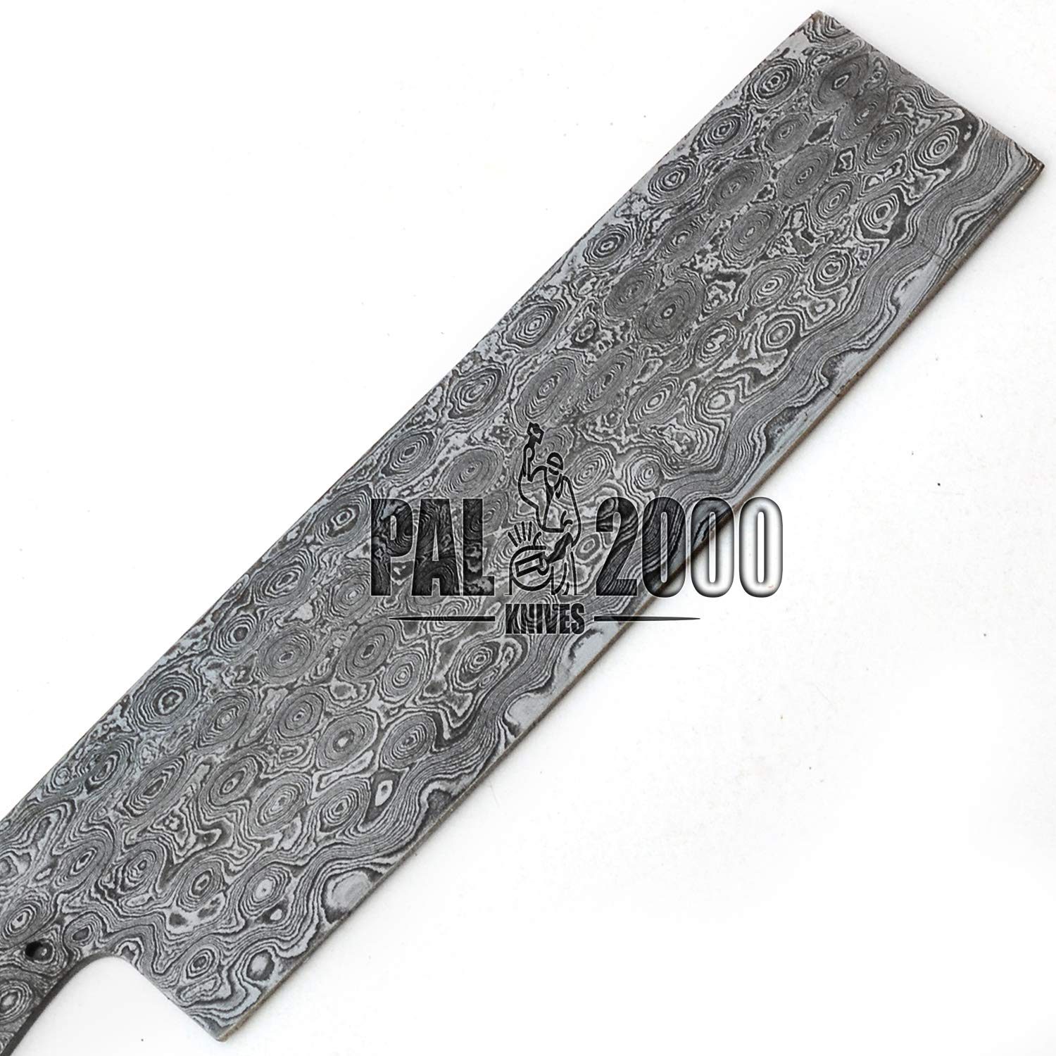 Custom Handmade Damascus Steel Nakiri Knife Blank - 11.4 Inch Chef Knife Blade for Kitchen, Cooking & Meat Cutting - PAL 2000 Series High-Quality Knife Making Supply (Model 9826) - Perfect for Professional Chefs, Home Cooks & DIY Knife Projects