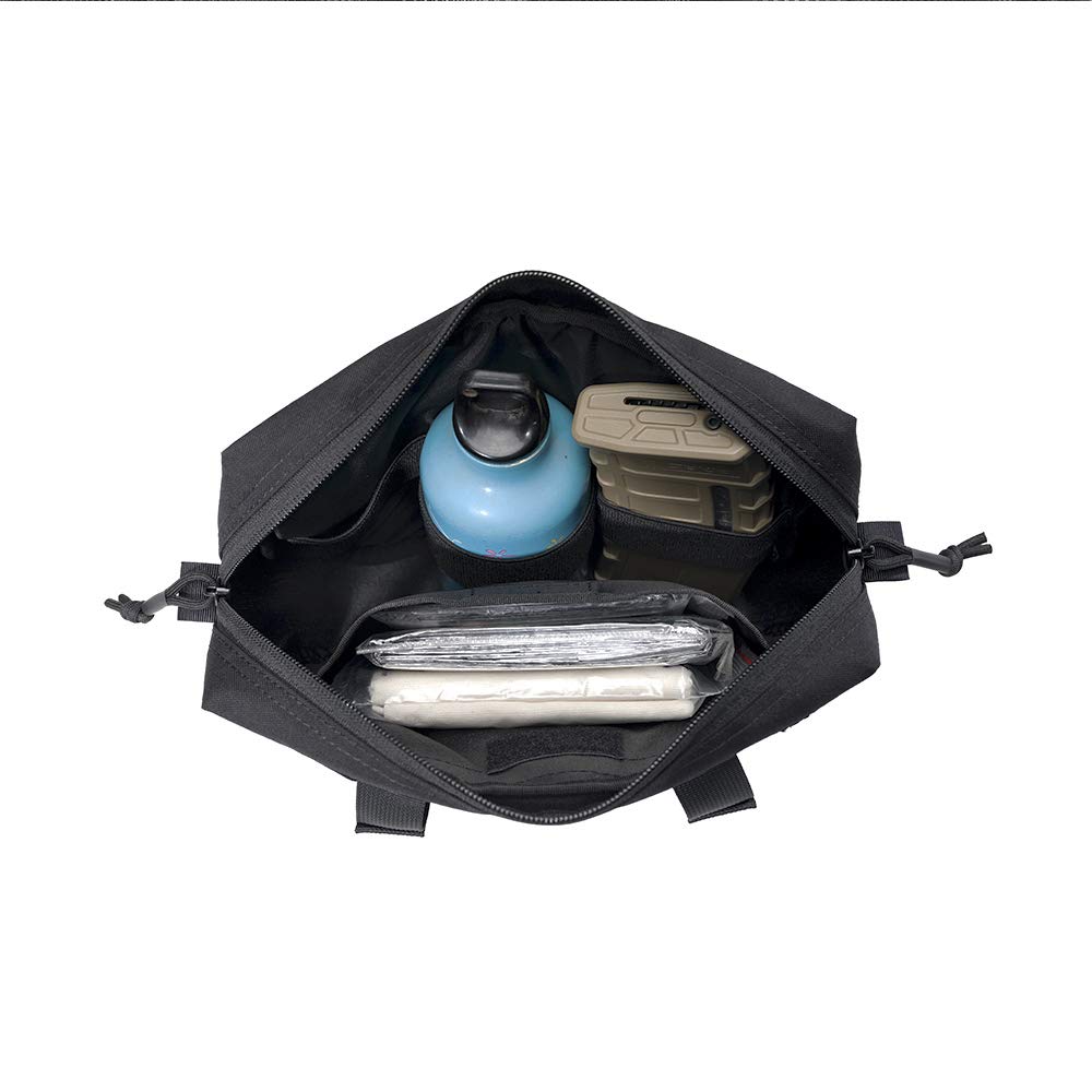 Tactical Drop Dump Pouch - MOLLE Compatible Utility Pouch with Hook & Loop Fastener for Military Vest & Chest Rig - Perfect for Outdoor, Airsoft, Hunting & Tactical Gear Organization