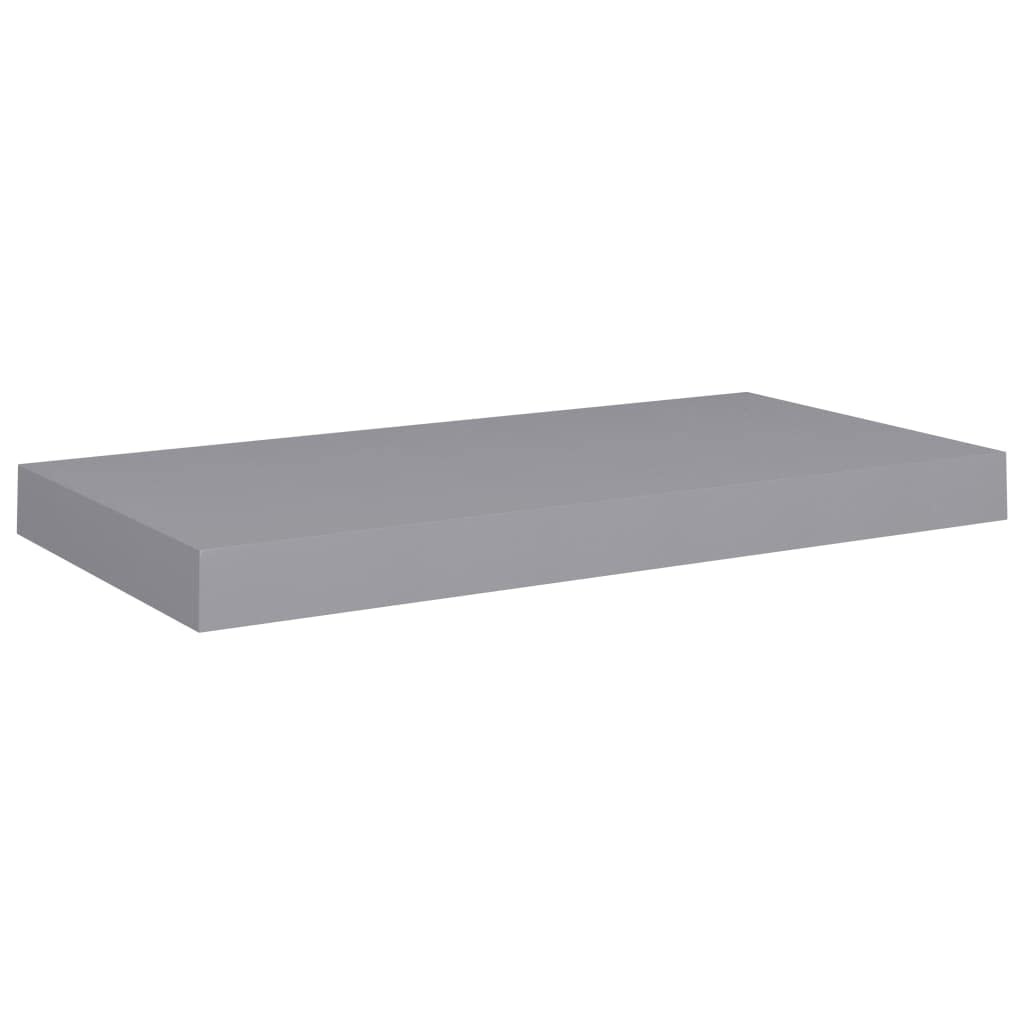 4-Pack Gray Floating Wall Shelves - 19.7
