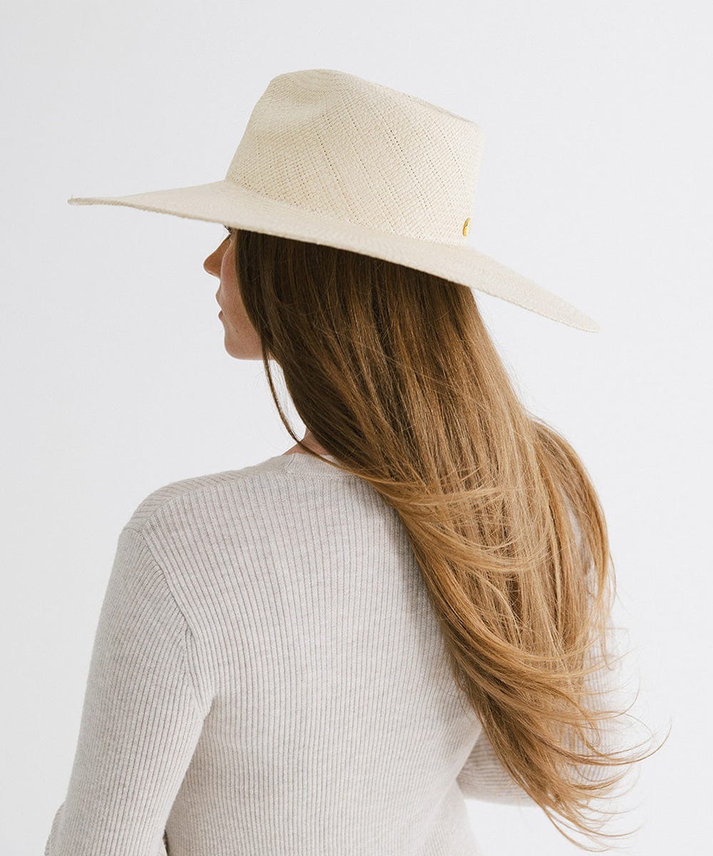 Stylish Meg Wide Brim Panama Straw Hat for Women - UV Protection Summer Beach Hat for Outdoor, Travel & Vacation