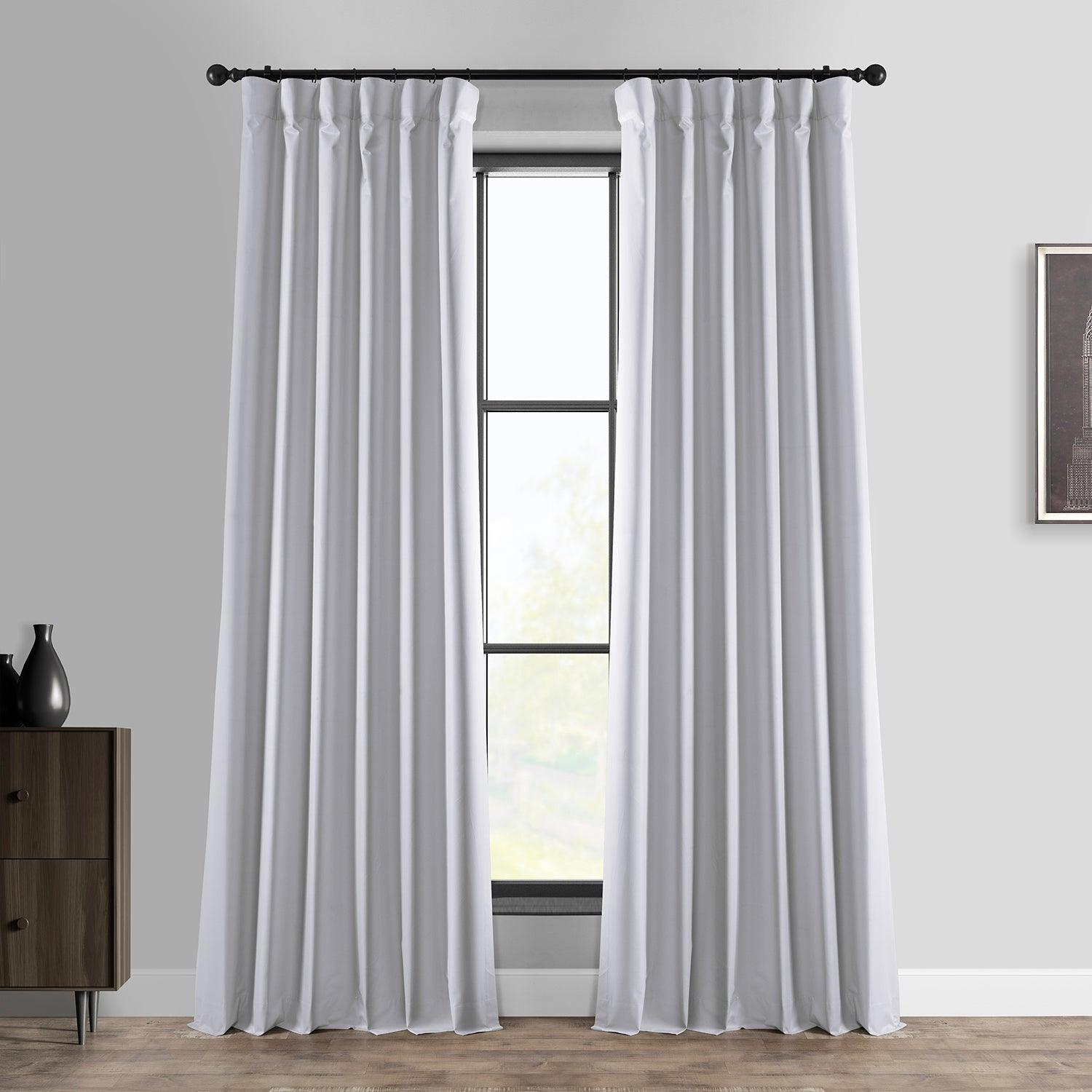 Off White Hotel Blackout Curtains - Premium Light Blocking Window Drapes for Bedroom & Home Theater - Noise Reducing & Energy Efficient
