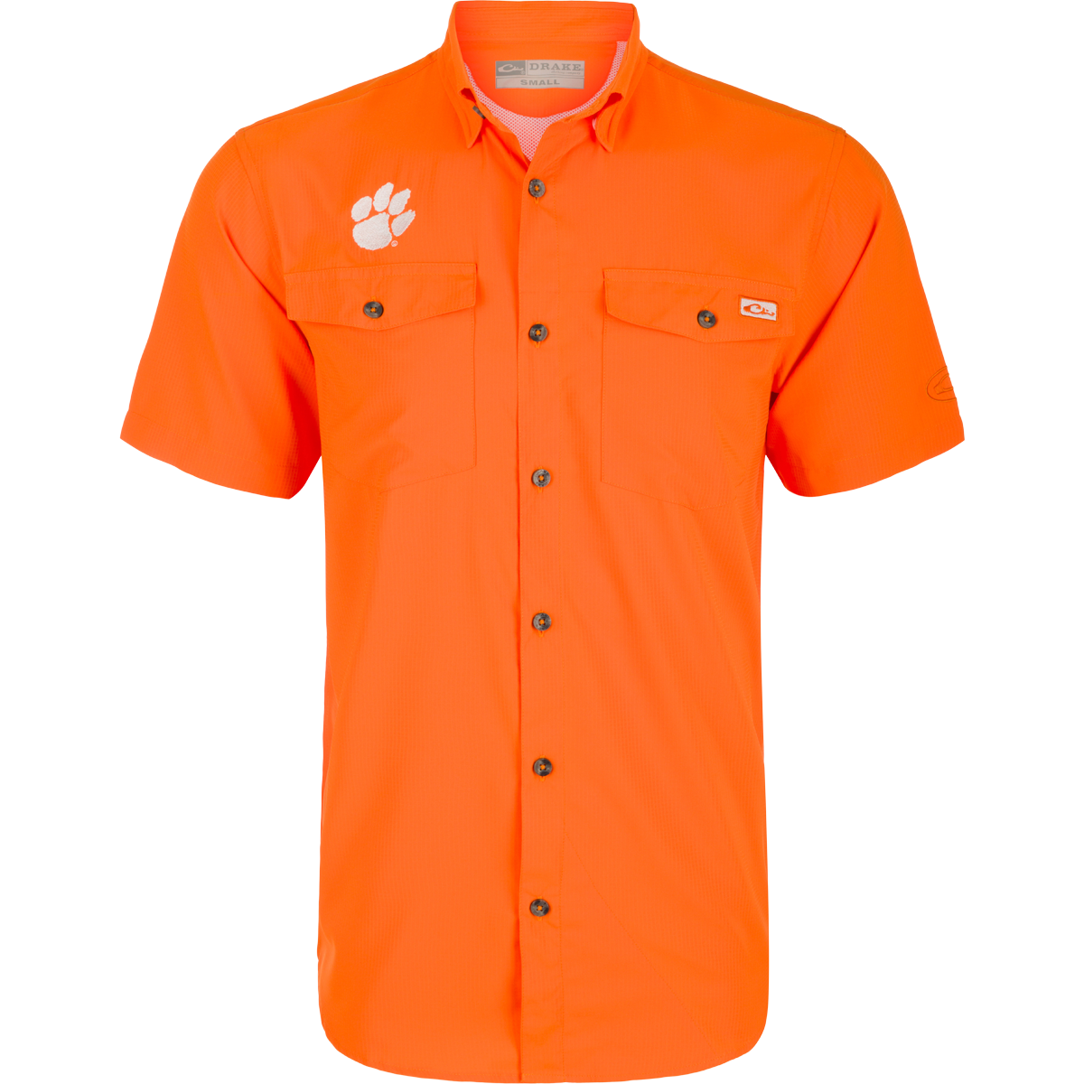 Clemson Fraternity Dobby Solid Short Sleeve T-Shirt for Men - Comfortable Cotton Shirt for College, Campus Wear & Casual Outfits