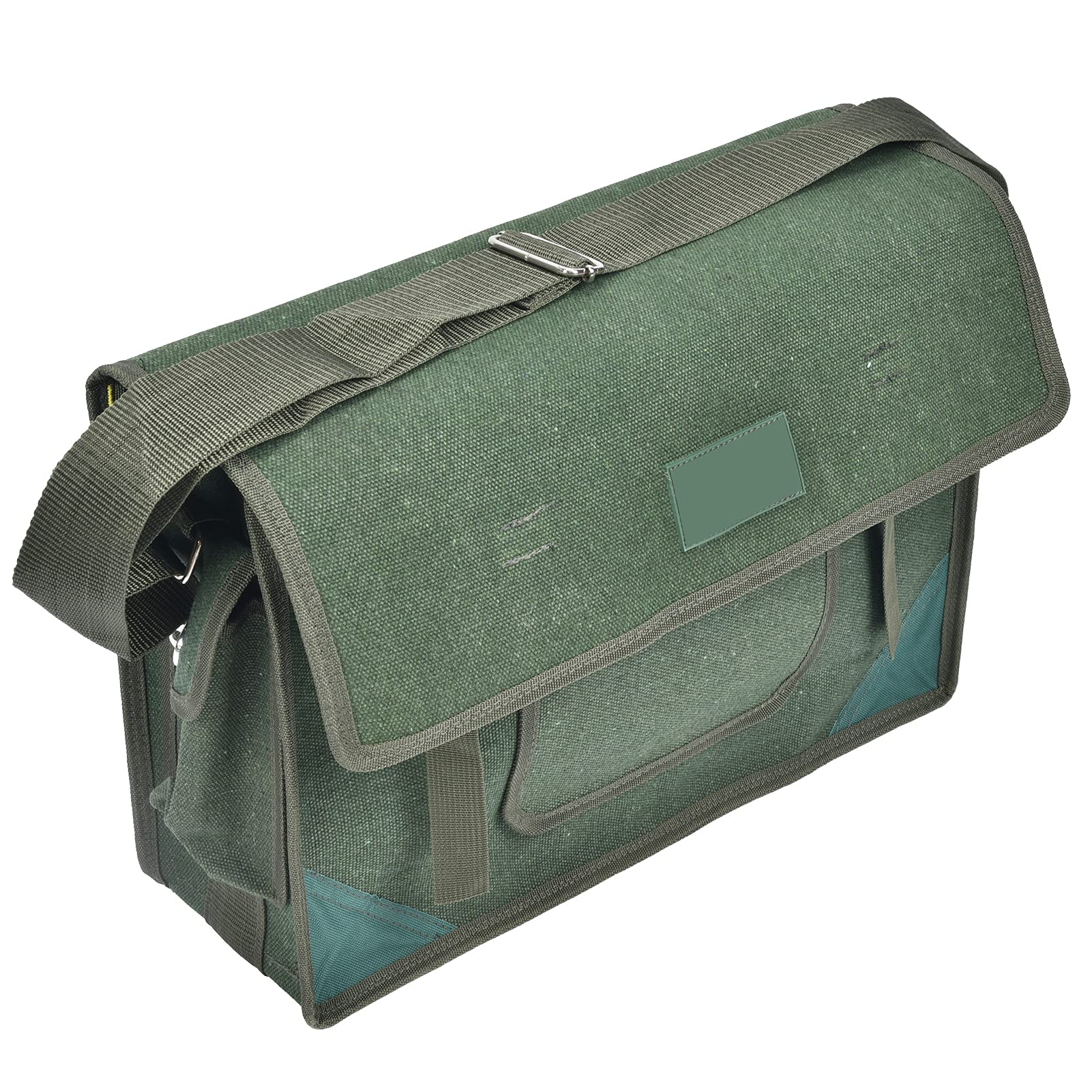 Heavy Duty Canvas Electrician Tool Bag - Large Multi-Pocket Organizer for Electricians, Repairmen & Woodworkers | Perfect for Job Sites, Home Repairs & DIY Projects