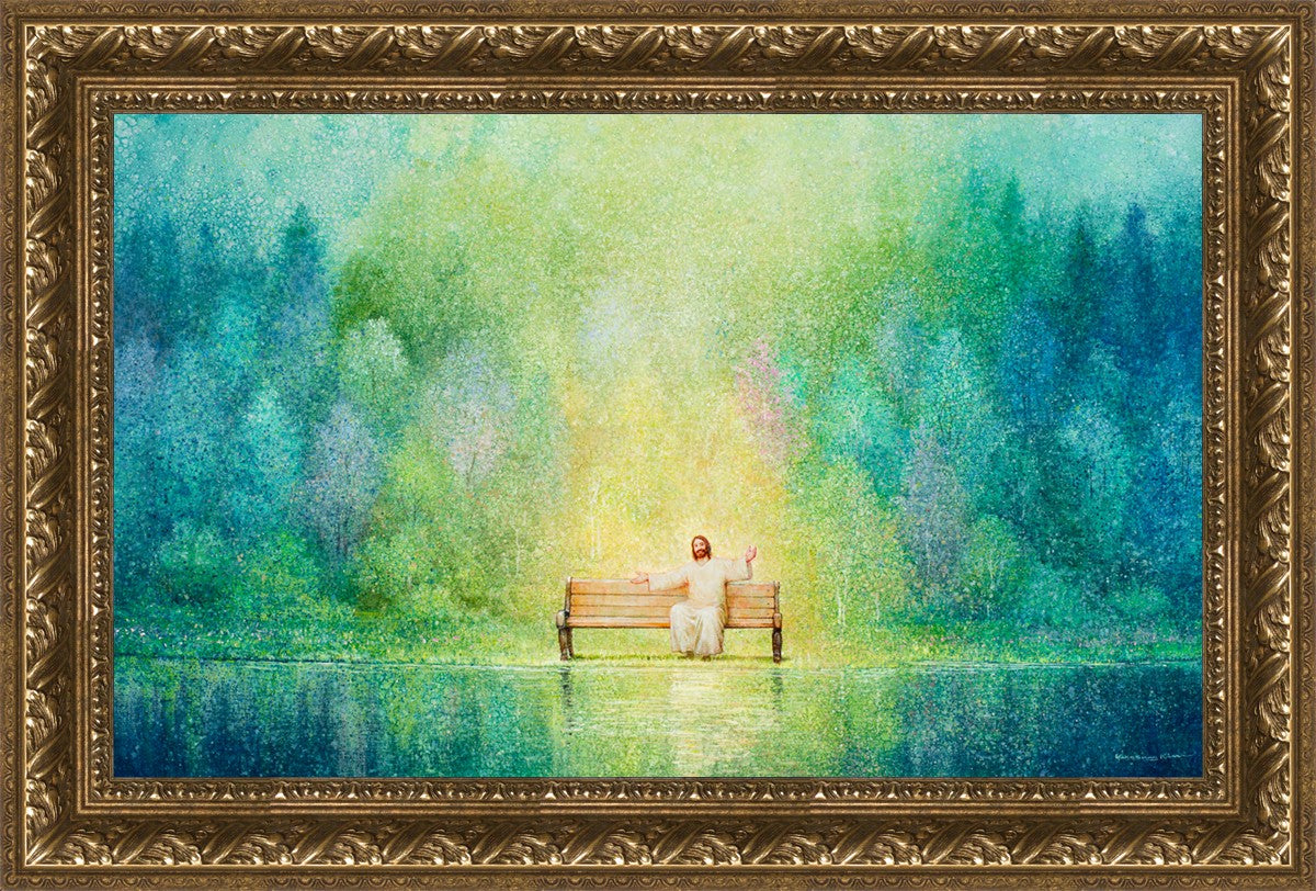 Come Unto Me and I Will Give You Rest - Inspirational Christian Wall Art for Home Decor & Church - Perfect for Bedroom, Living Room & Office