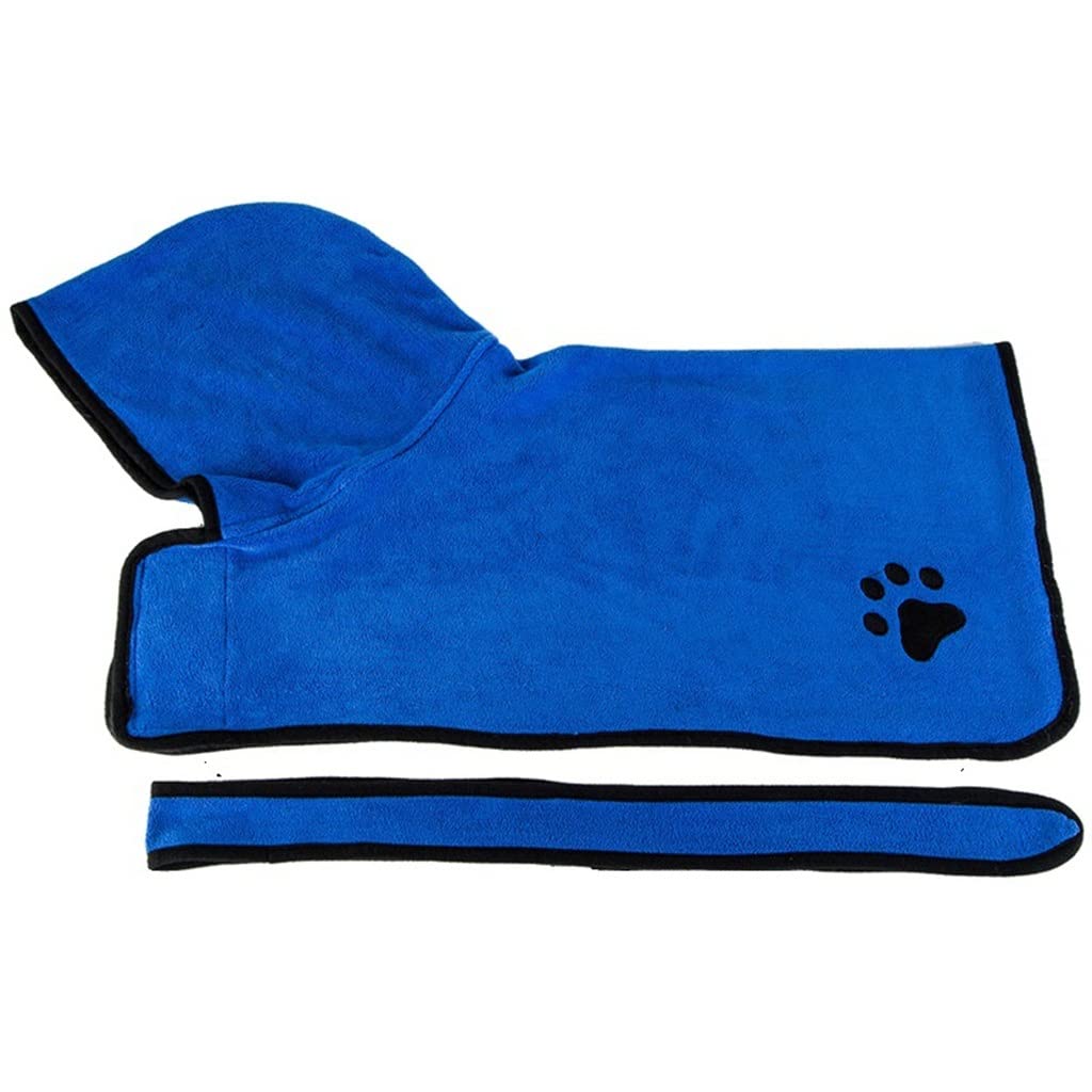 Super Absorbent Pet Drying Coat - Fast Dry Dog Bathrobe Towel for Quick Moisture Absorption | Soft & Comfortable Dog Bathing Robe for Grooming, Spa & After Swimming