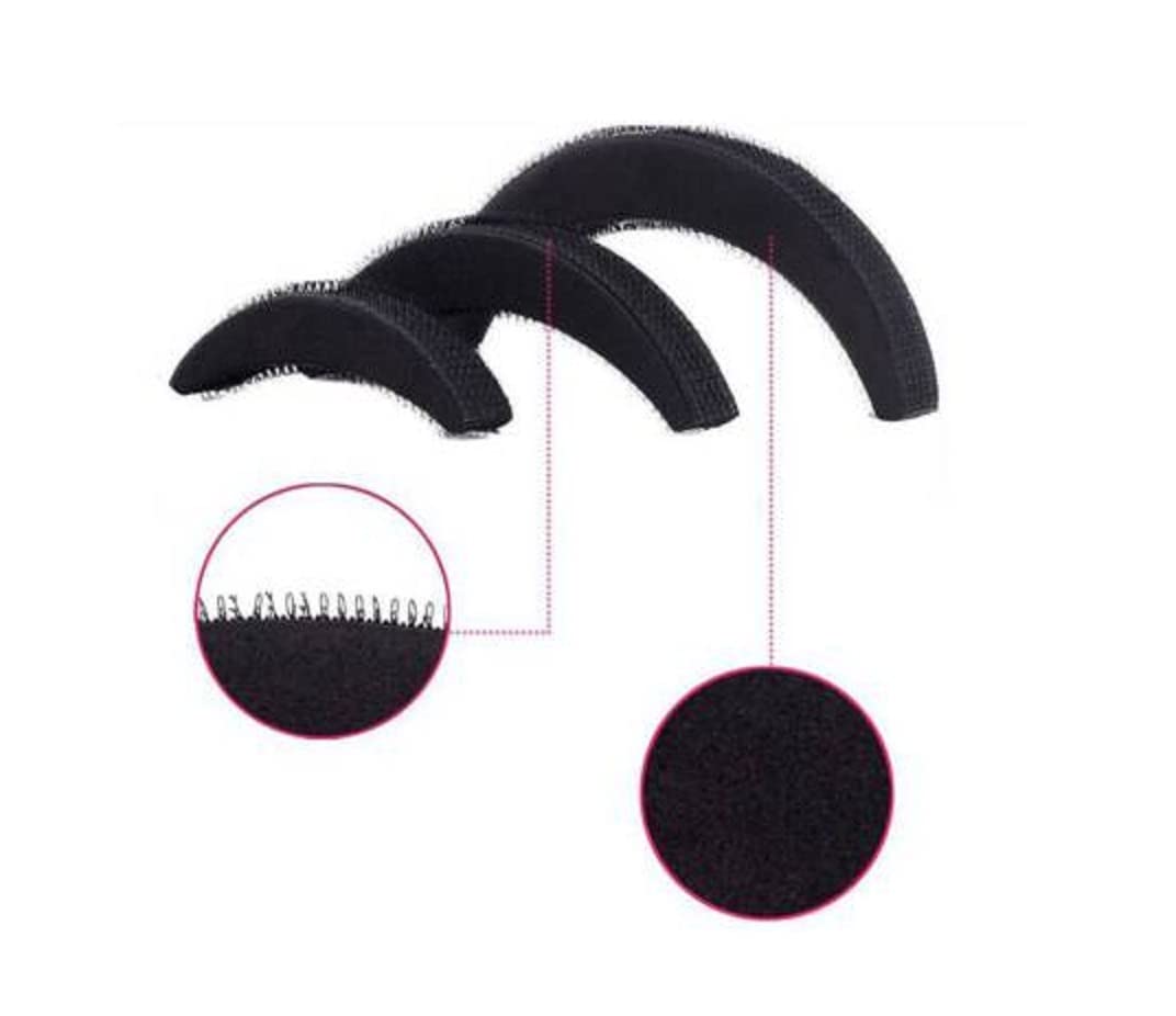 UZC Hair Puff Bumpit Maker Set of 3 - Hair Donut Ring Bun Maker for Voluminous Updos - Perfect for Weddings, Prom & Everyday Hairstyles