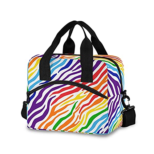 Rainbow Zebra Print Abstract Colorful