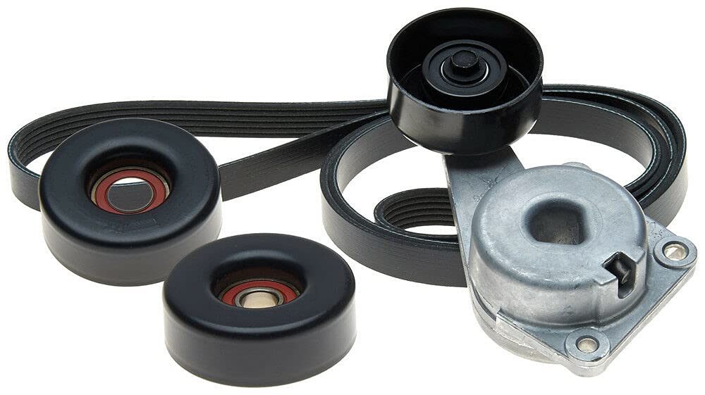 High-Quality Serpentine Belt Drive Component Kit - Replacement Accessory Belt Drive Kit for Smooth Engine Performance | Perfect for Car Maintenance & DIY Auto Repair