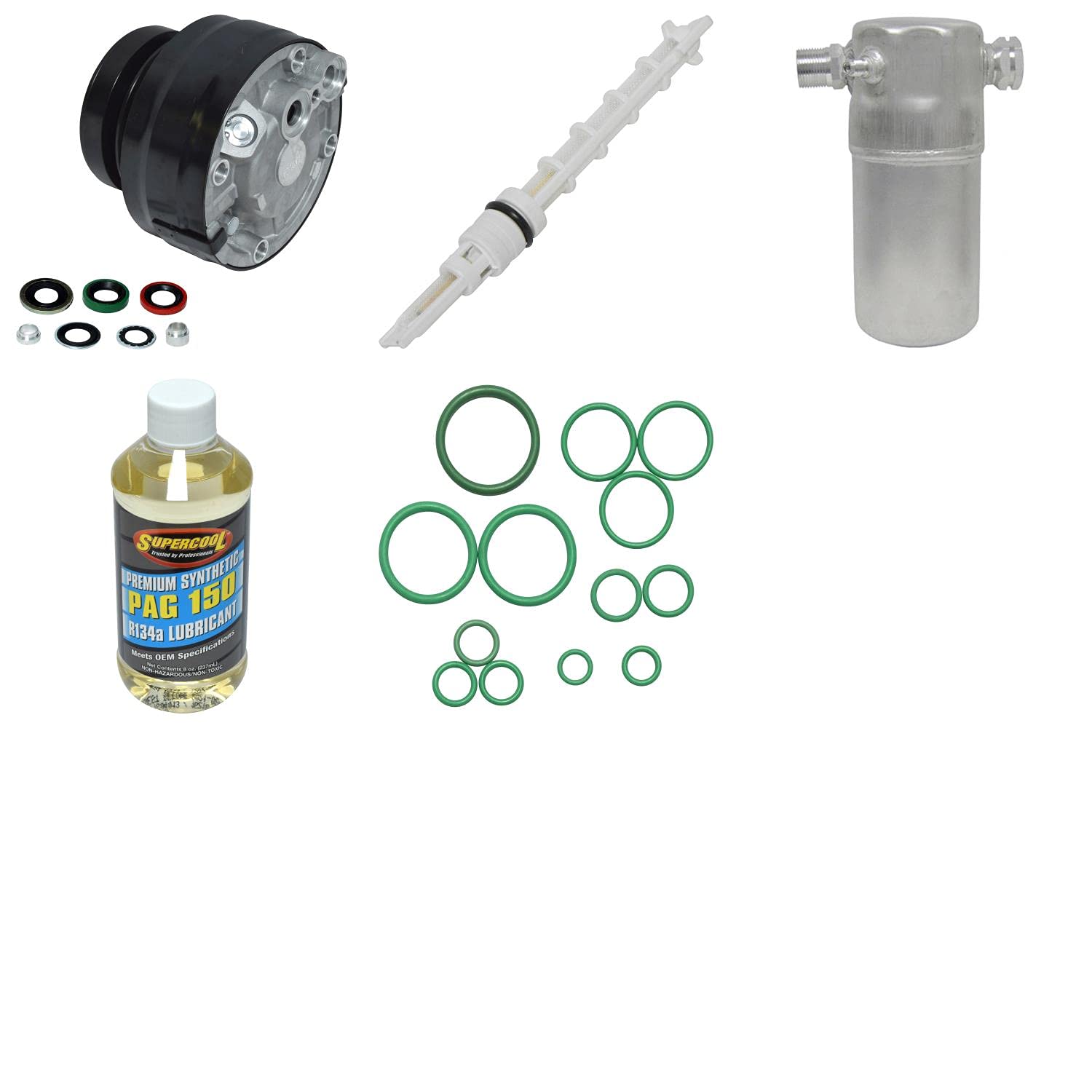 Universal KT 2684 Air Conditioner Compressor Kit - Complete A/C Component Set for Car, Truck & SUV - Perfect for AC System Repair & Replacement