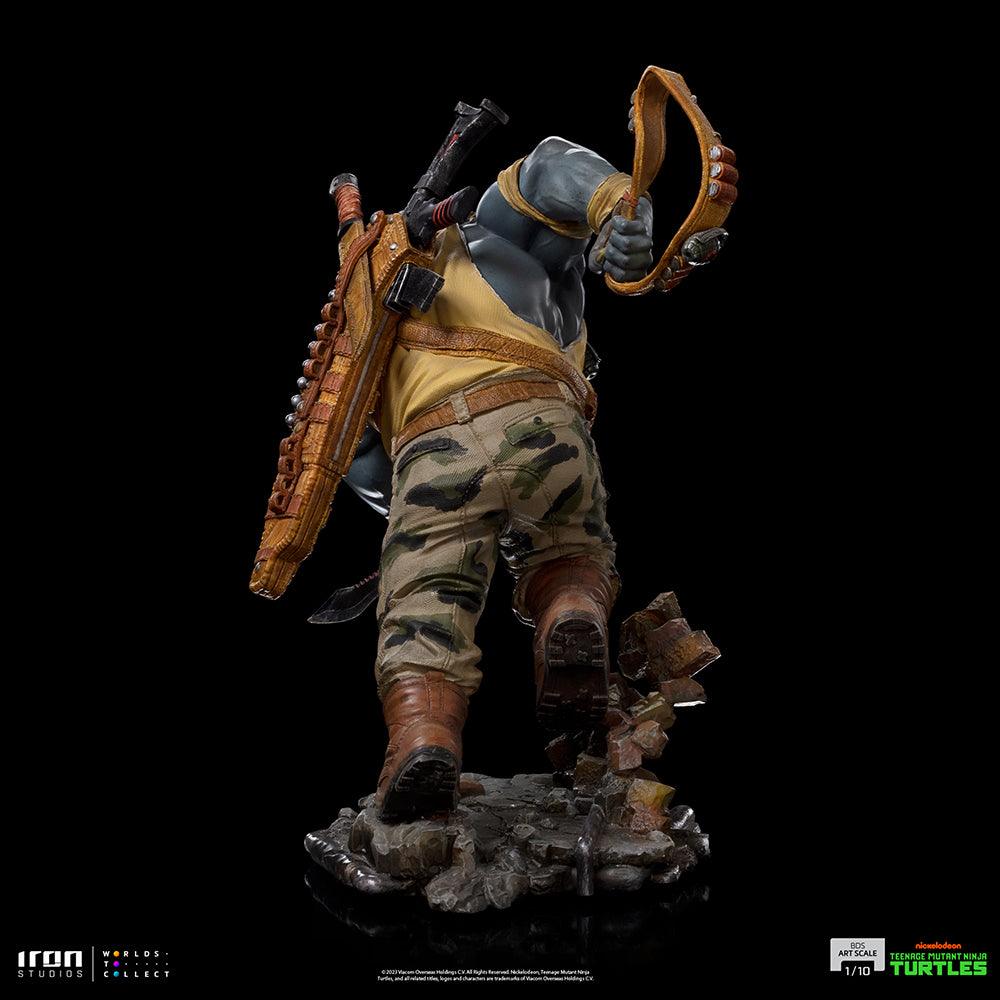 Iron Studios TMNT Rocksteady BDS Art Scale 1/10 Statue - Teenage Mutant Ninja Turtles Collectible for Home & Office Display