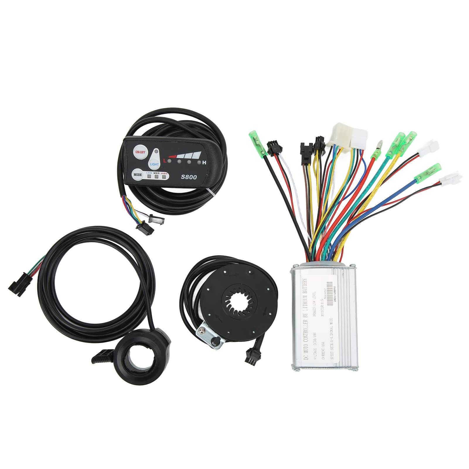 36V 48V 350W Electric Bike Controller Kit with LCD Display - Compatible with E-Bike Conversion Kits, Perfect for Commuting & Off-Road Cycling