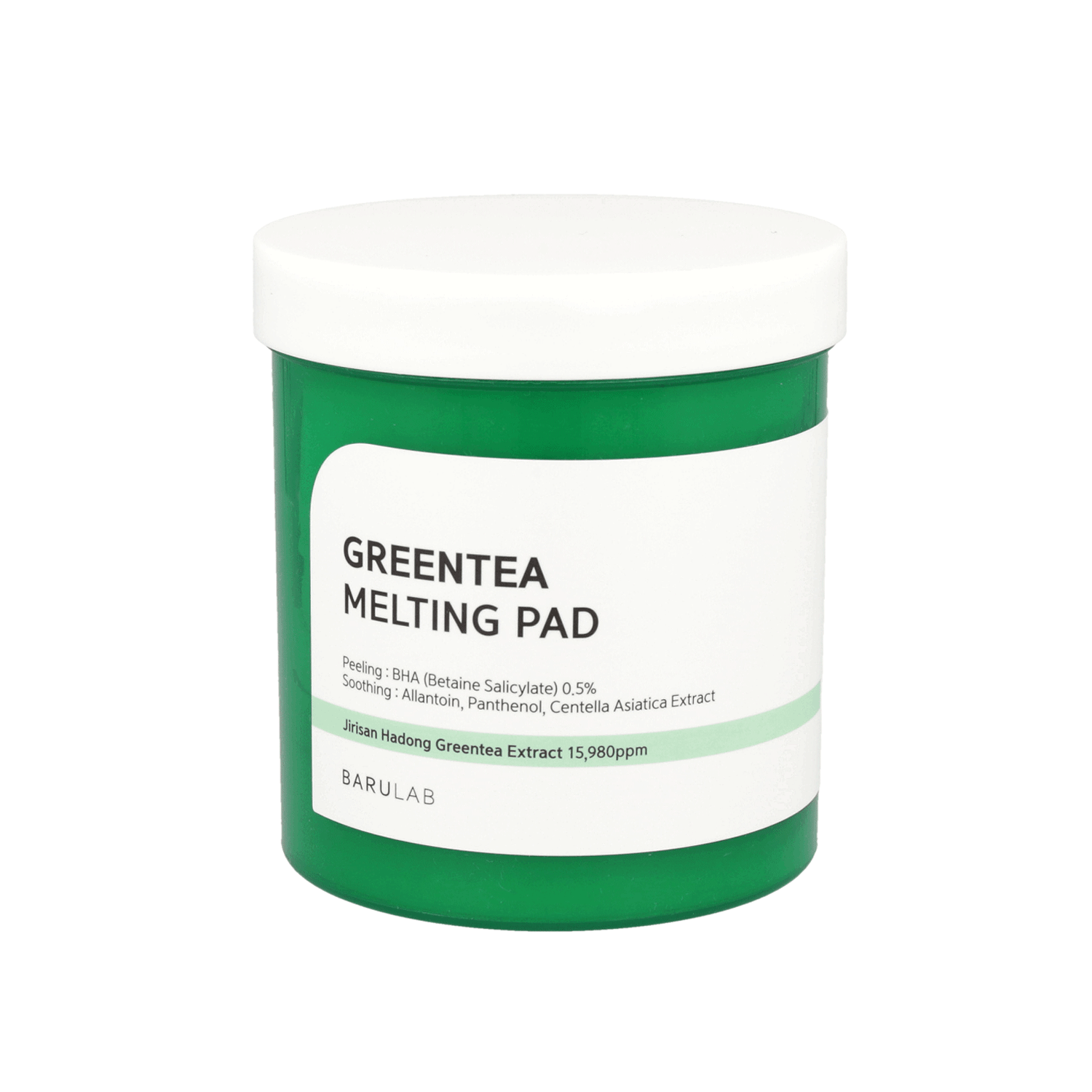 BARULAB Green Tea Melting Pads - 150 Count | Deep Cleansing & Exfoliating Facial Treatment for Glowing Skin | Perfect for Daily Skincare Routine & Spa Days