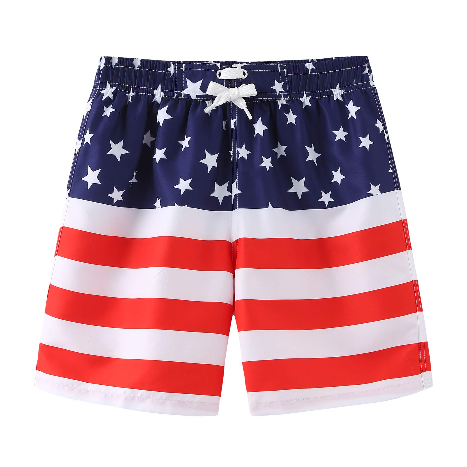 HowJoJo Boys' Dinosaur Swim Trunks - Quick Dry 3D Printed Swim Shorts with UPF 50+ Sun Protection - Perfect for Beach, Pool & Summer Water Activities