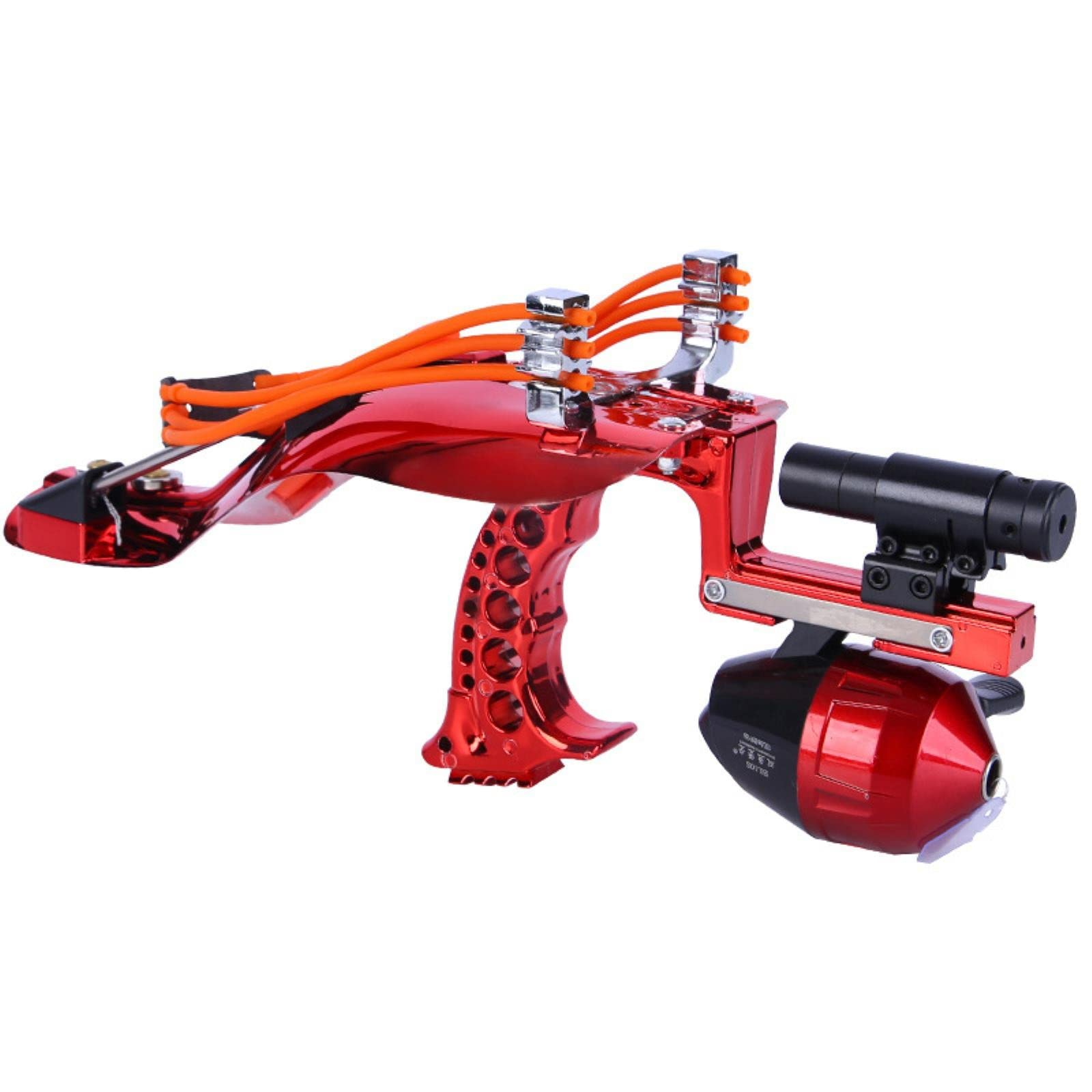 Premium Stainless Steel Hunting Slingshot with Laser & Infrared Aiming - High Speed Slingshot for Fishing, Hunting & Outdoor Sports | Perfect for Fishermen, Survivalists & Target Practice