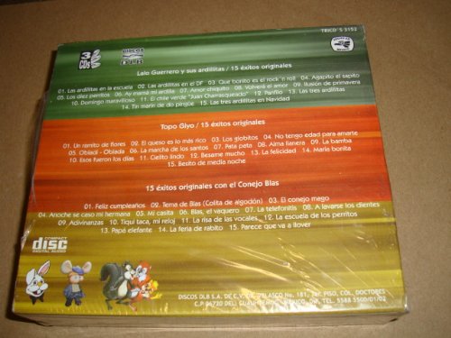 Lalo Guerrero Y Sus Ardillitas 45 Exitos Originales Solo Para Ninos - Children's Spanish Music CD Box Set (2007) | Perfect for Kids' Parties, Car Rides & Spanish Learning