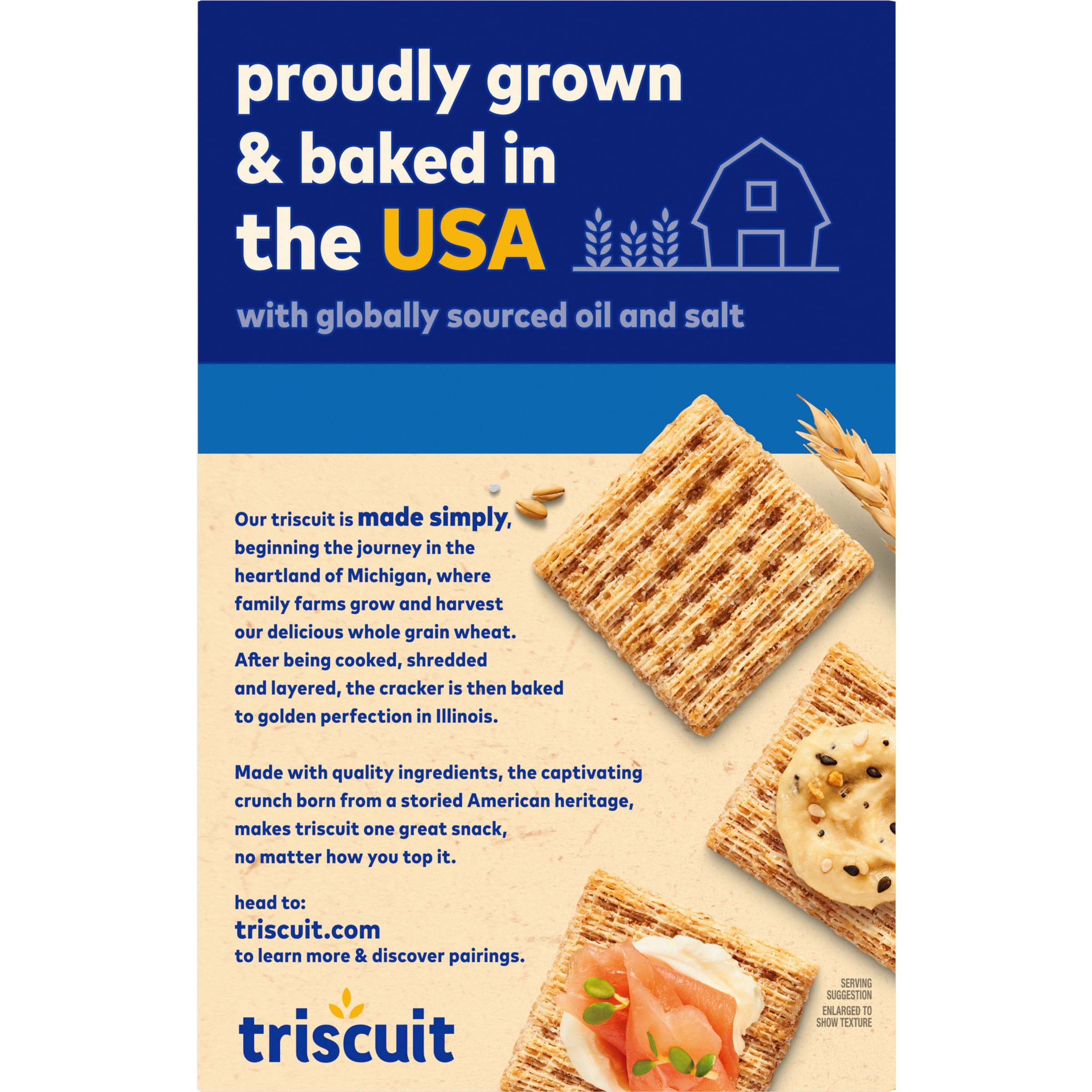 Triscuit Original Whole Grain Wheat Crackers - Vegan, Healthy Snacks for Lunch, Work & On-the-Go (8.5 oz) | Perfect for Office, School & Travel
