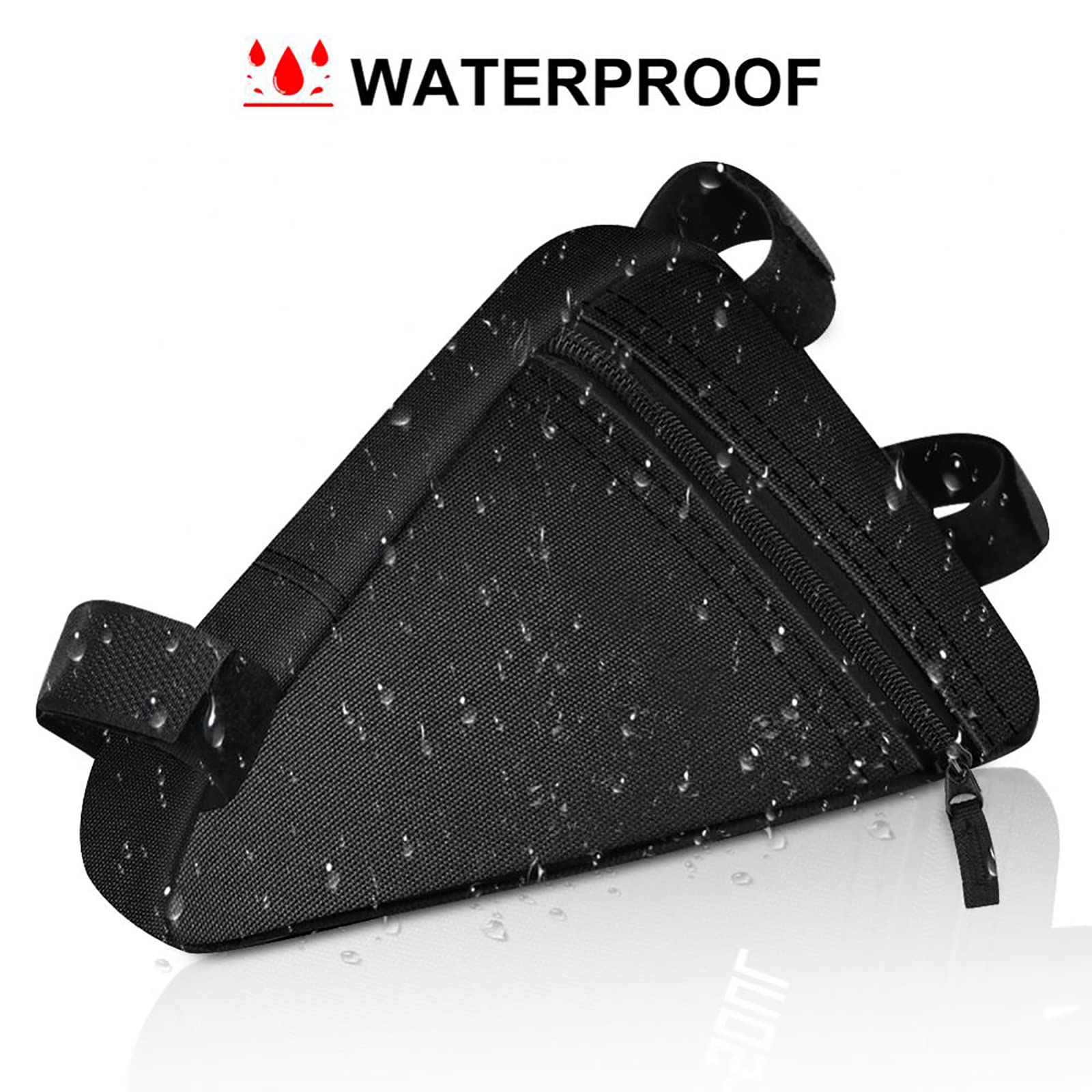 Waterproof Triangle Bicycle Frame Bag - Mountain Bike Front Tube Pouch, Durable Cycling Saddle Bag Holder for Road & MTB Accessories | Perfect for Commuting, Trail Riding & Outdoor Adventures