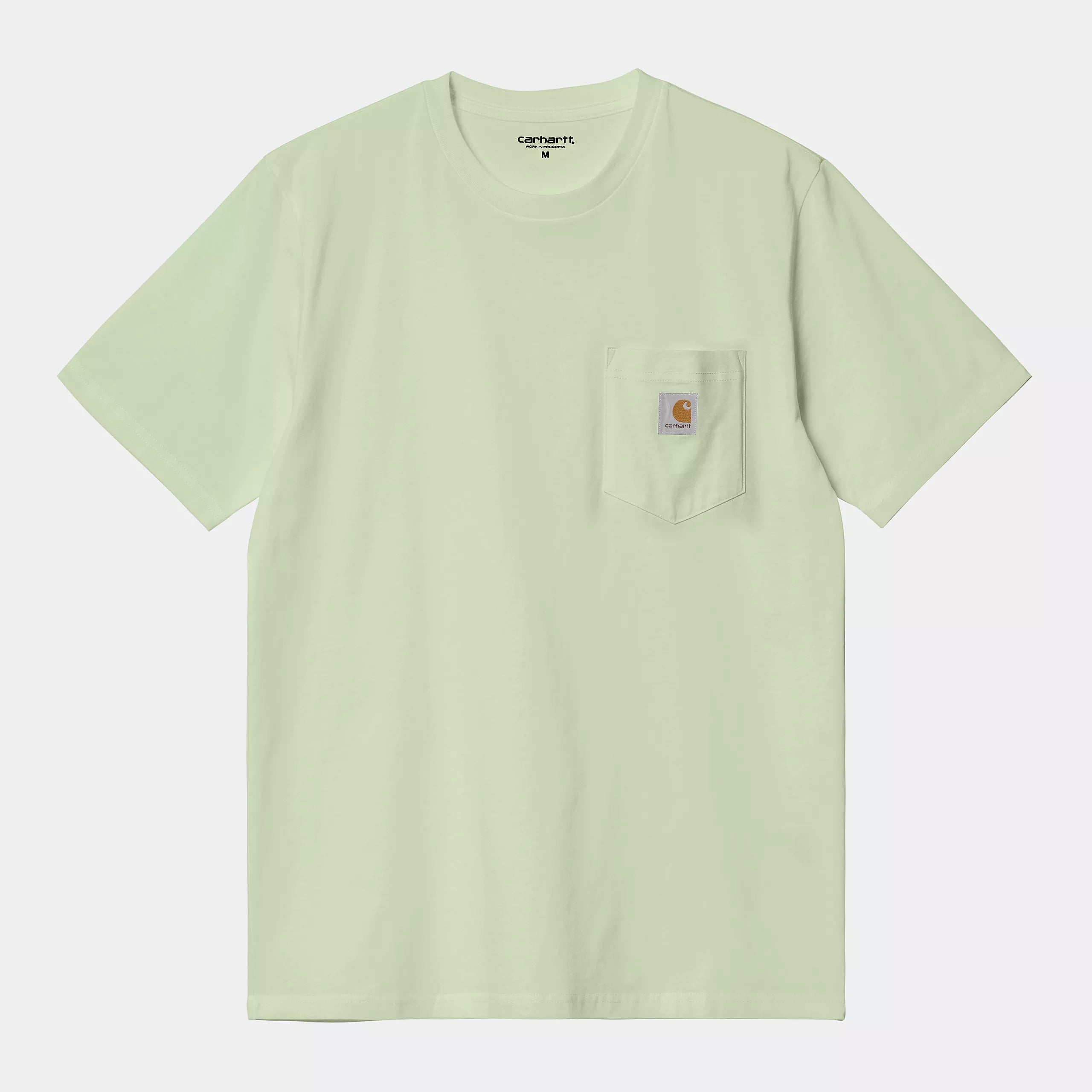 Carhartt Loose Fit Heavyweight Short Sleeve Pocket T-Shirt for Men - Durable Workwear in Charm Green - Perfect for Construction, Landscaping & Outdoor Activities