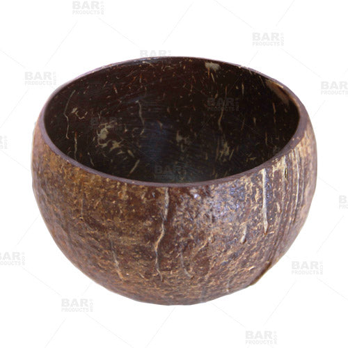 BarConic® Real Coconut Cup - Eco-Friendly Lacquered Coconut Shell Drinking Cup for Cocktails, Smoothies & Beach Parties | Perfect for Tropical Drinks, Home Bar Decor & Outdoor Entertaining