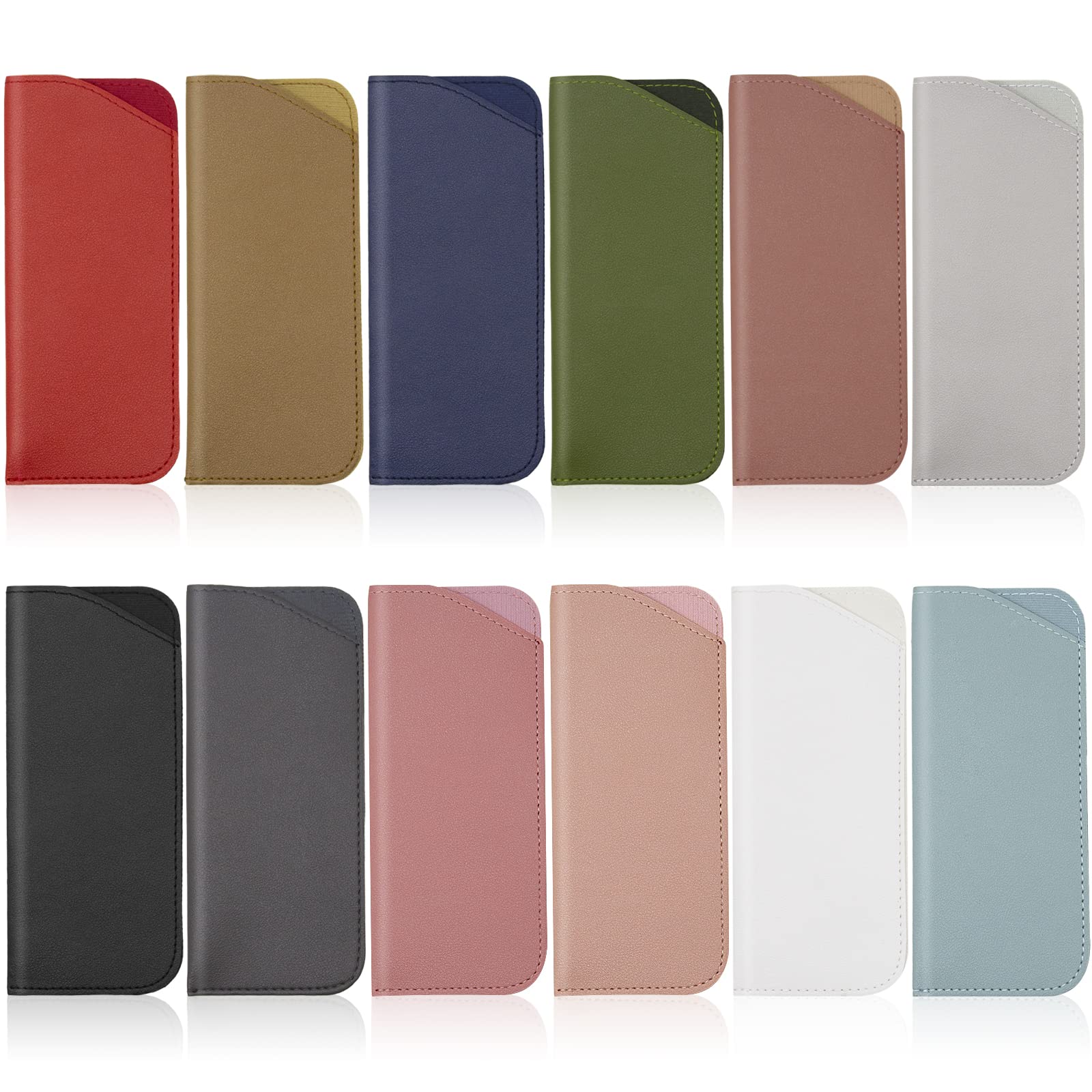 Premium Soft Leather Glasses Case for Women, Men & Kids - Travel-Friendly Eyeglass Pouch Holder for Reading, Driving & Daily Use