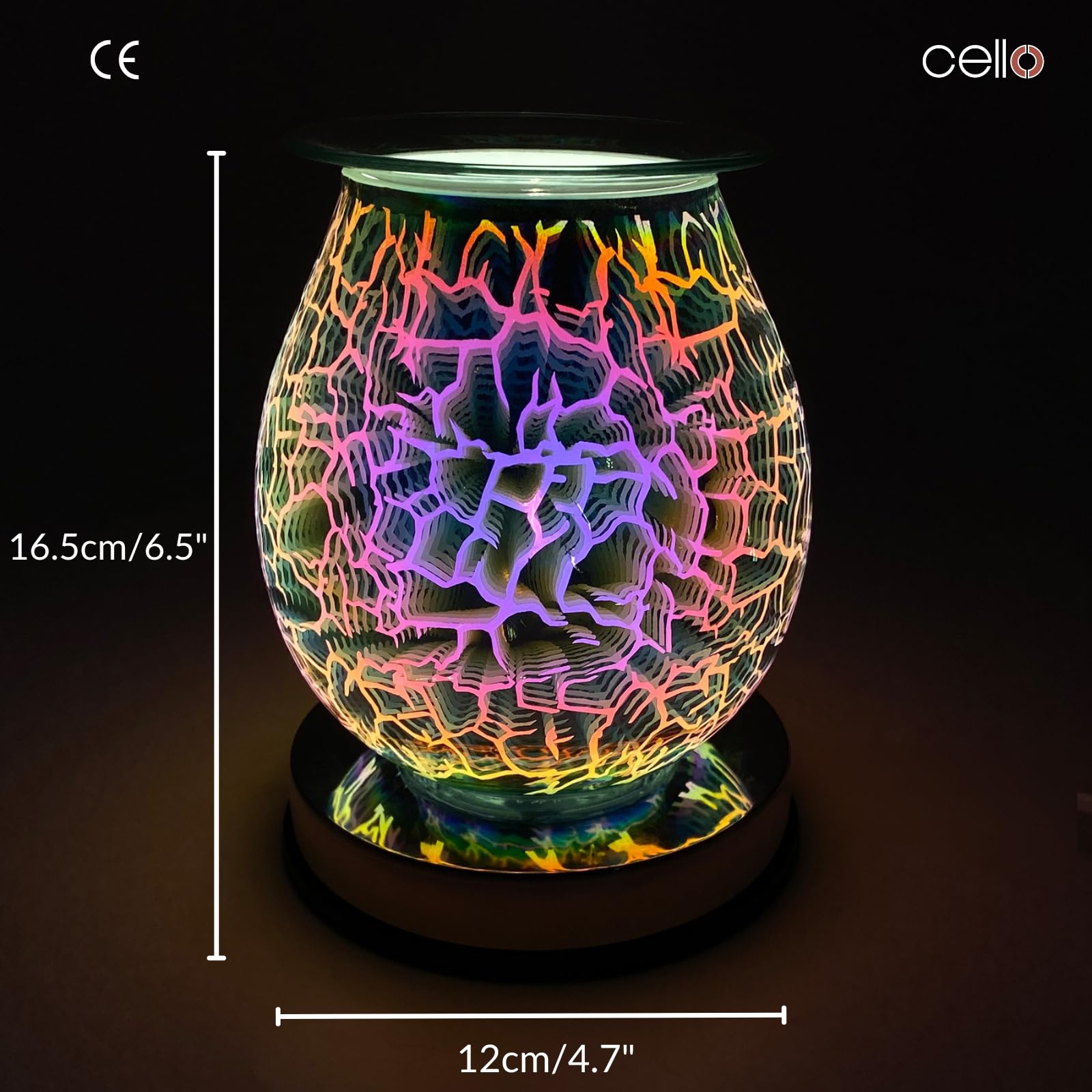 3D Touch Cello Electric Wax Burner with Lightning Fast Heating - Perfect for Home Aromatherapy, Office Relaxation & Spa Treatments