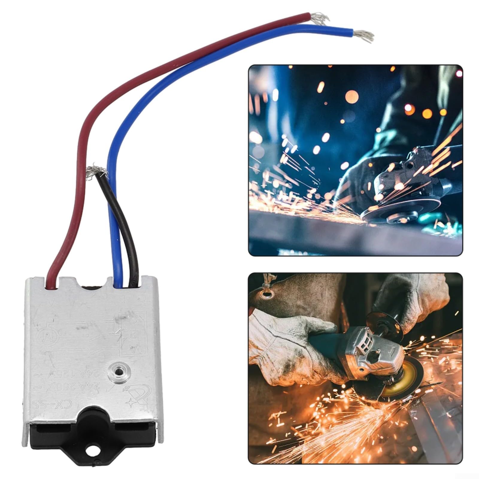 Soft Start Module for Electric Tools 125V/250V 24A - Motor Soft Starter Accessory for Power Tools, Drills & Saws - Reduce Startup Surge & Protect Machinery