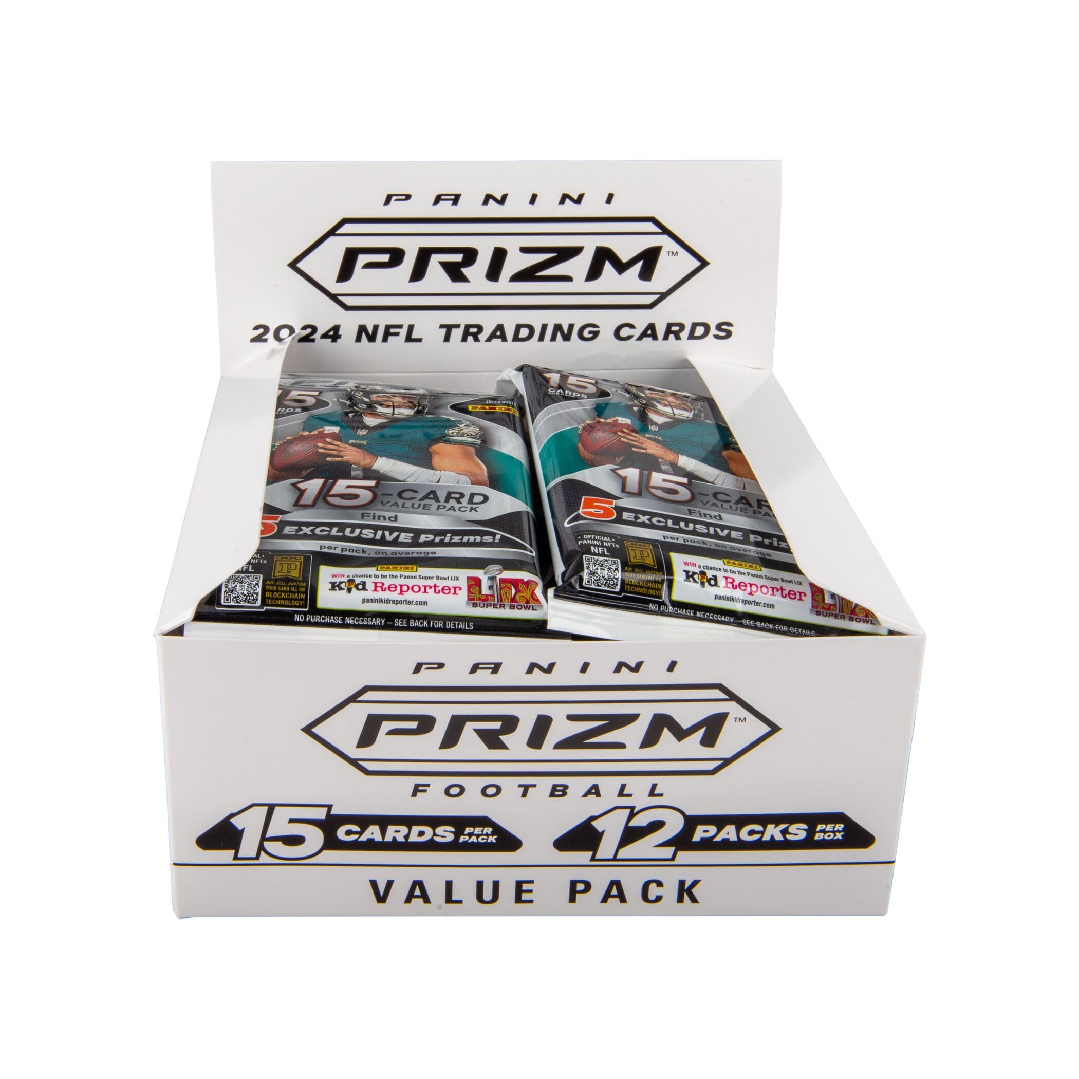 2024 Panini PRIZM NFL Football Trading Cards Fat Pack Box - Collect, Trade & Showcase Rare Player Cards for Fantasy Leagues & Memorabilia Collections