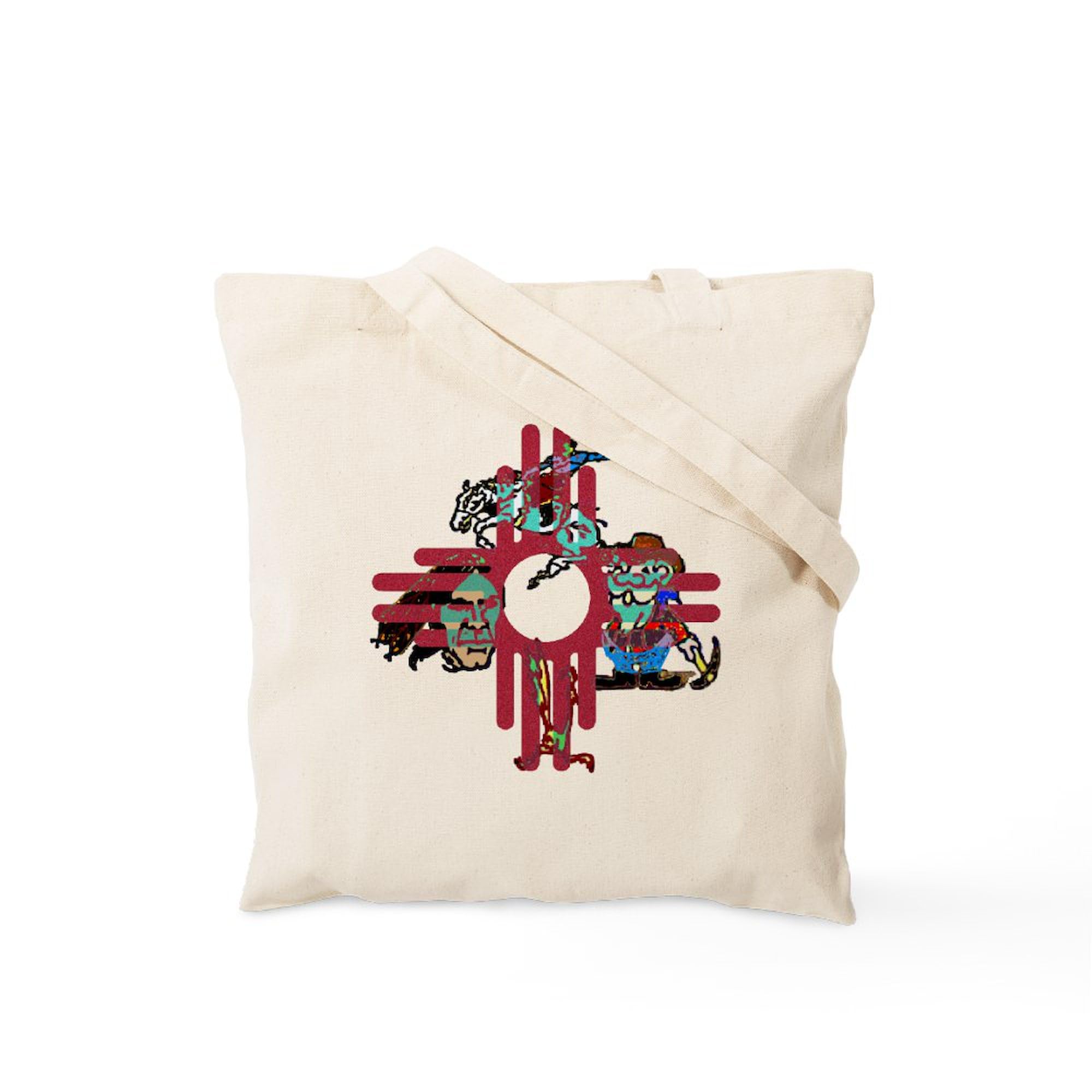 New Mexico Tote Bag - Natural Canvas Reusable Shopping Bag for Groceries, Beach & Travel | Eco-Friendly Cotton Carryall