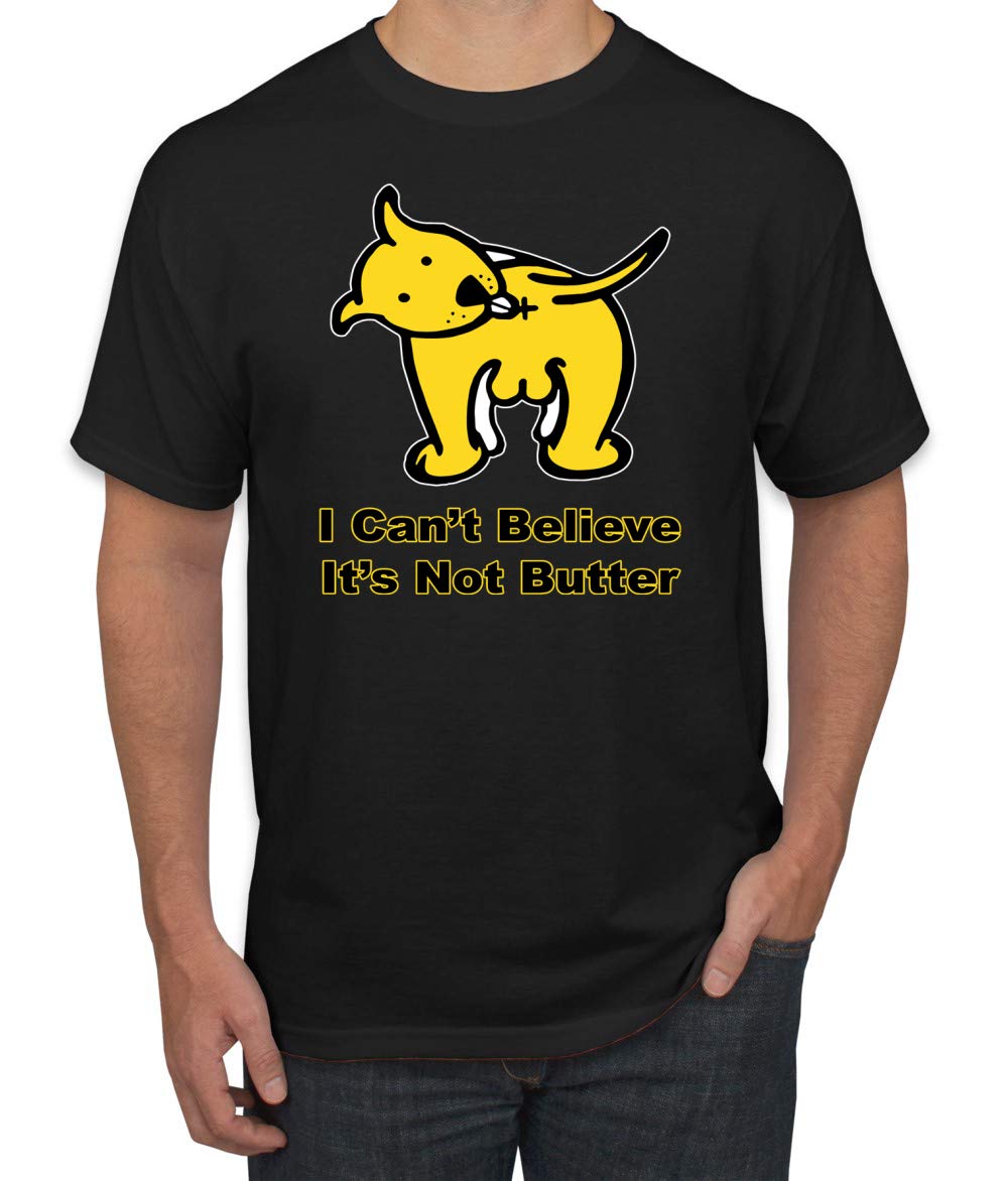 Funny 'I Can't Believe It's Not Butter' Dog Graphic T-Shirt - Cute Pet Lover Tee for Men & Women - Perfect for Casual Wear, Dog Parks, and Gifts