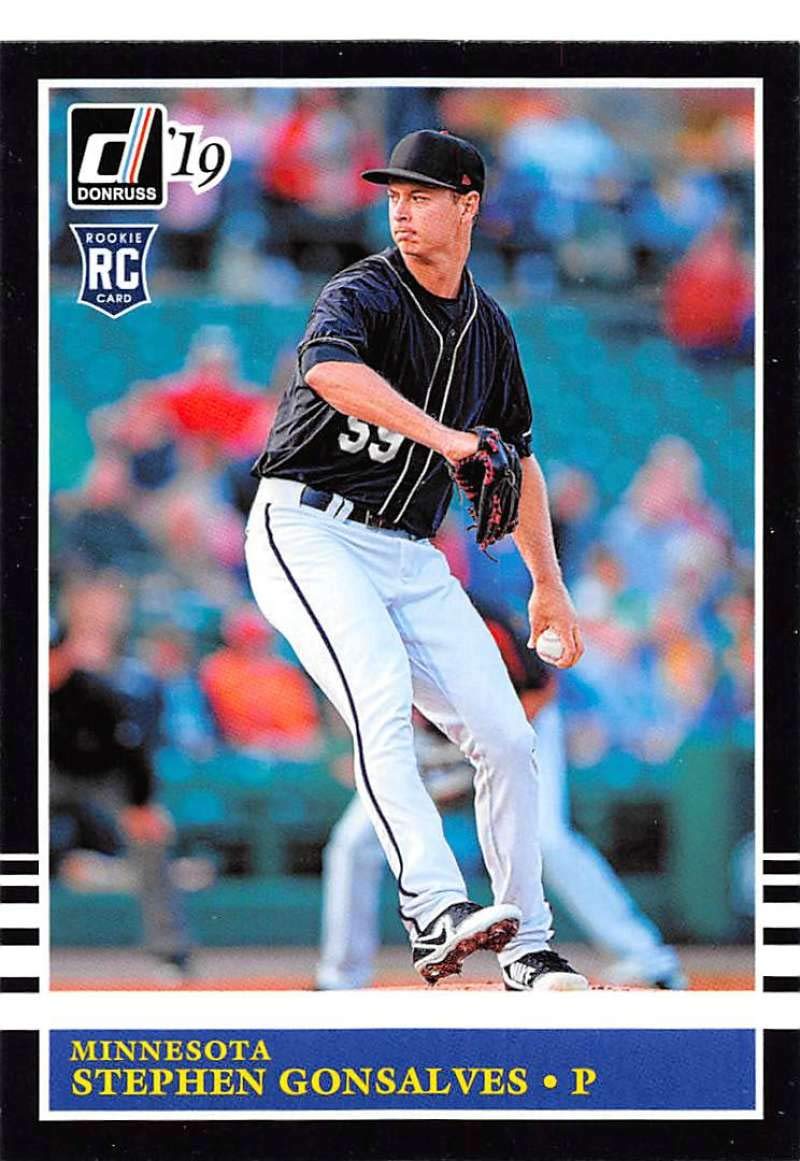 2019 Donruss Baseball #218 Stephen Gonsalves Twins Card - Collectible Sports Memorabilia for Fans