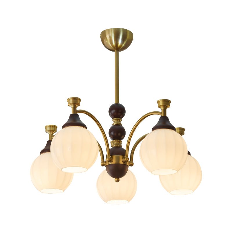 Walnut Color & Gold & White