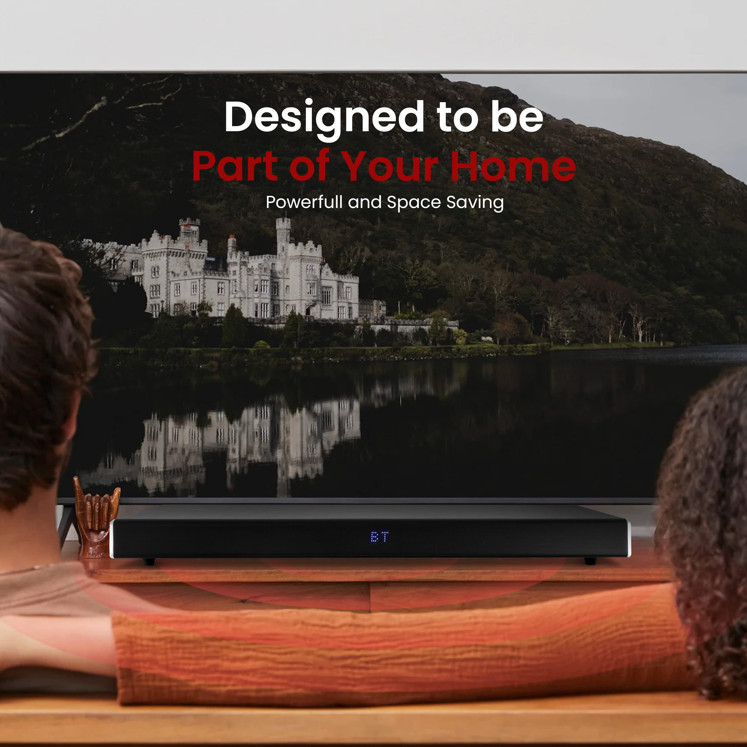 Pyle PSBV630HDBT Bluetooth Sound Bar - Wireless Home Theater Speaker System with Deep Bass for TV, Movies & Music | Perfect for Living Room & Bedroom Entertainment
