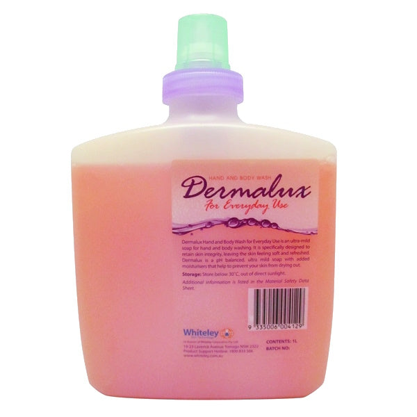 Dermalux Peach Apricot Hand & Body Soap - Moisturizing & Gentle Cleanser for Daily Use | Perfect for Sensitive Skin & All-Day Freshness