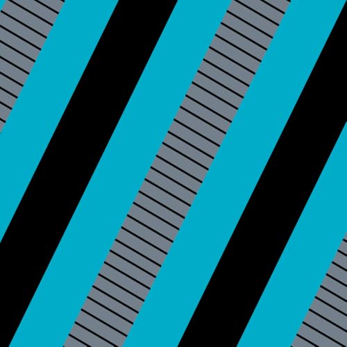 Black/Martinica Blue Stripes