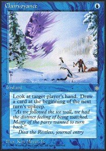 Magic The Gathering - Clairvoyance - Ice Age Card | Collectible Trading Card Game for Players & Enthusiasts | Perfect for Deck Building & Strategy Games